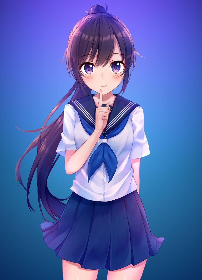 840x1160 Download 840x1160 wallpaper school dress, original, anime girl