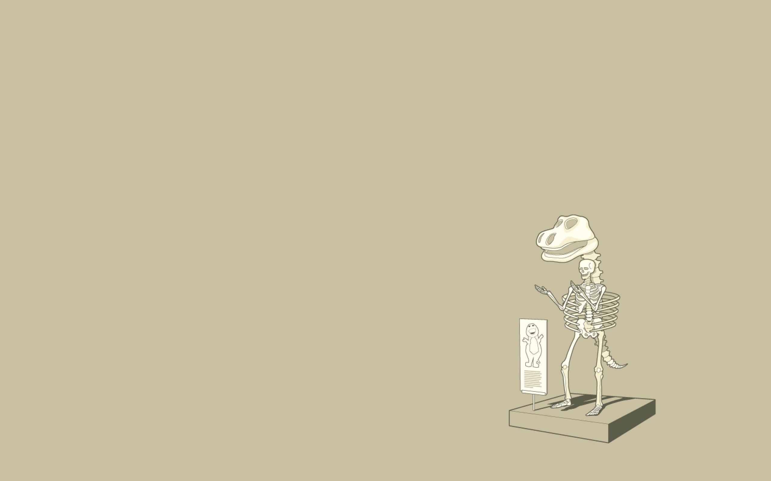 2560x1600 Phone wallpaper: Vector, Skeleton, Unusual, Dinosaur, Unusually, Find 98212