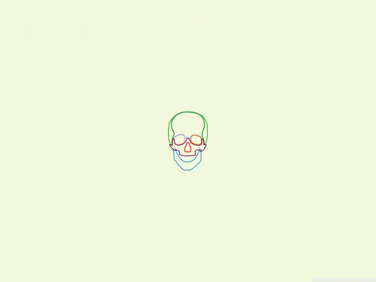 1280x960 Skull Outline 4K UHD Wallpaper for UltraHD Desktop and TV : Dual Monitor : Smartphone and Tablet Devices