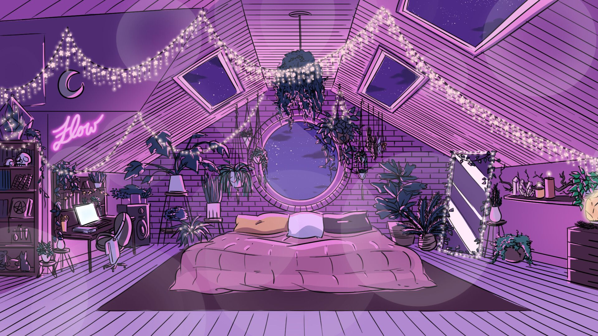 1920x1080 Vaporwave Aesthetic Background
