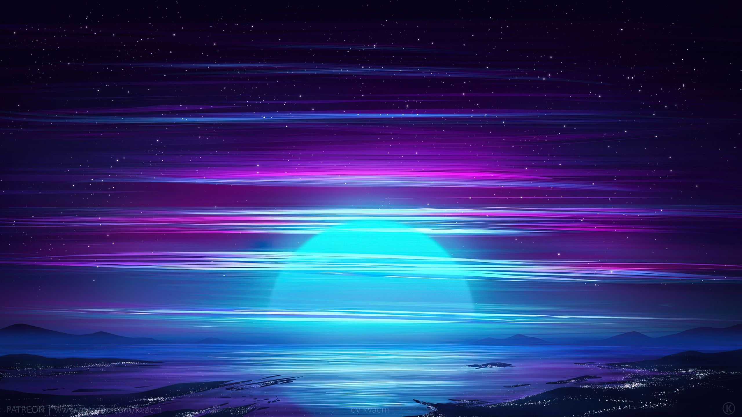 2560x1440 Midnight Wallpaper 4K, Vaporwave, Surrealism
