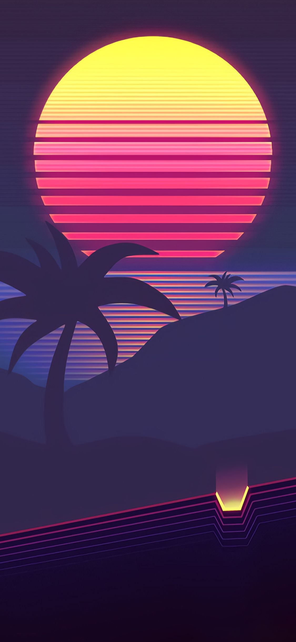 1125x2436 Vaporwave Digital Art Mobile wallpaper Mobile Walls