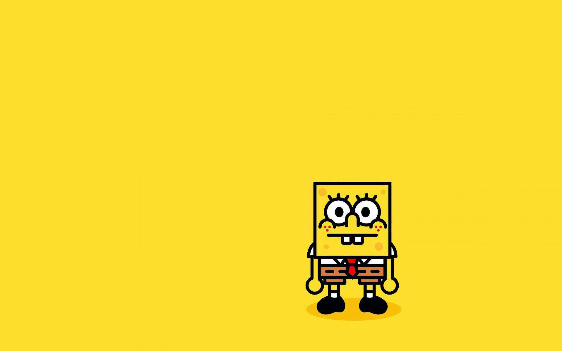 1920x1200 Download Cute SpongeBob Cartoon Illustration Wallpaper