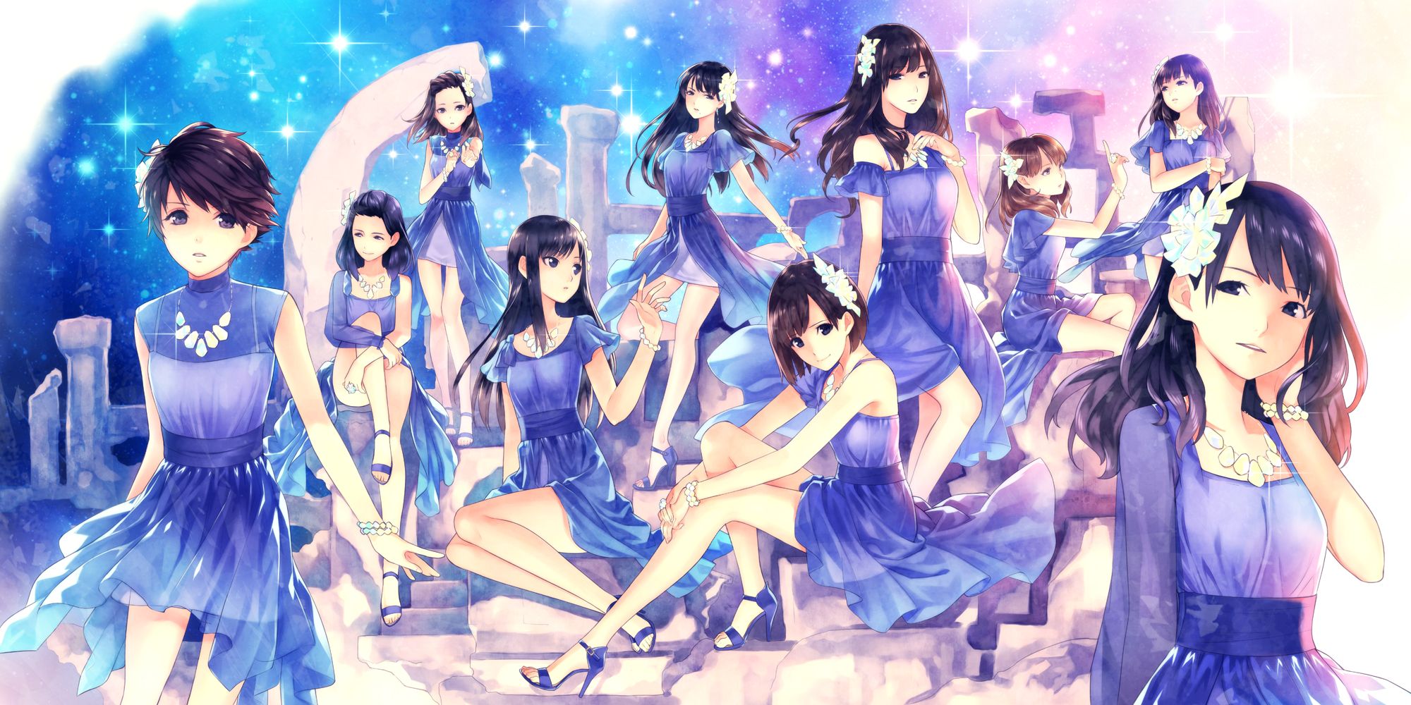 2000x1000 Morning Musume Wallpaper