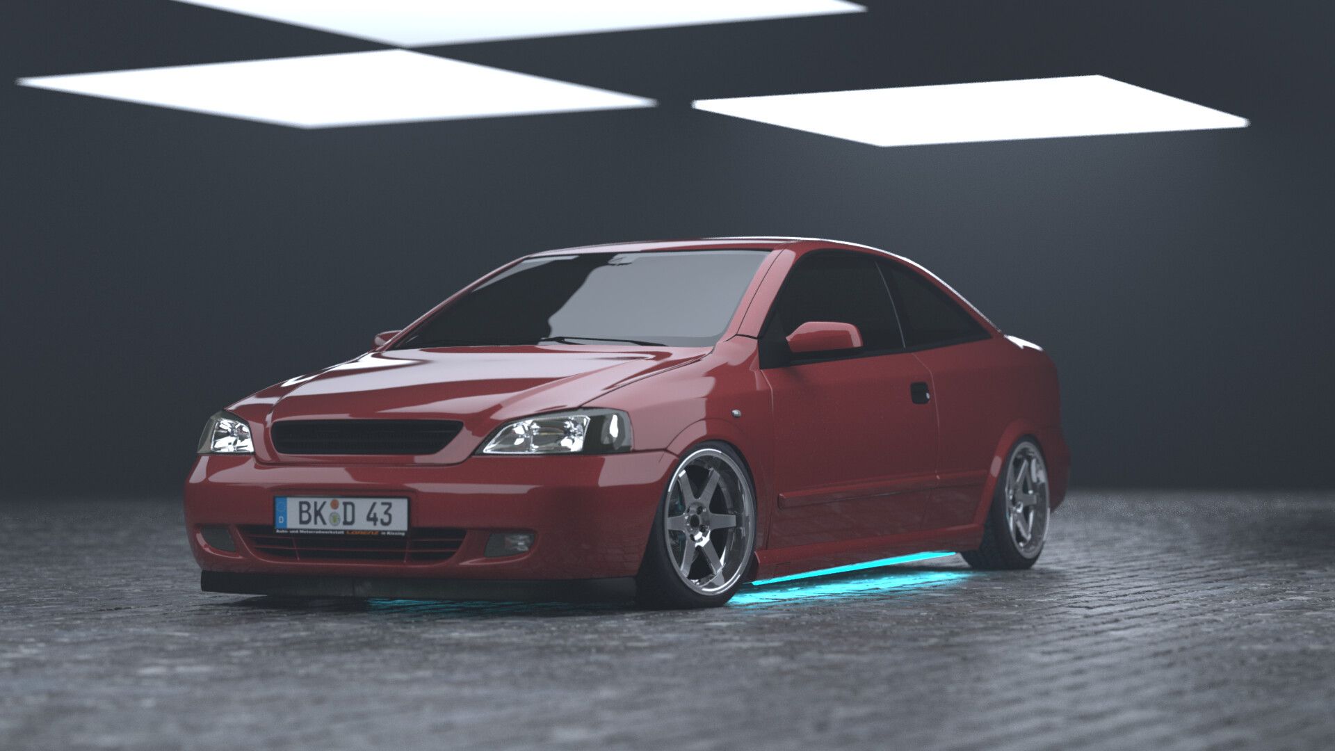 1920x1080 Opel Astra G Coupe Scan and 3D