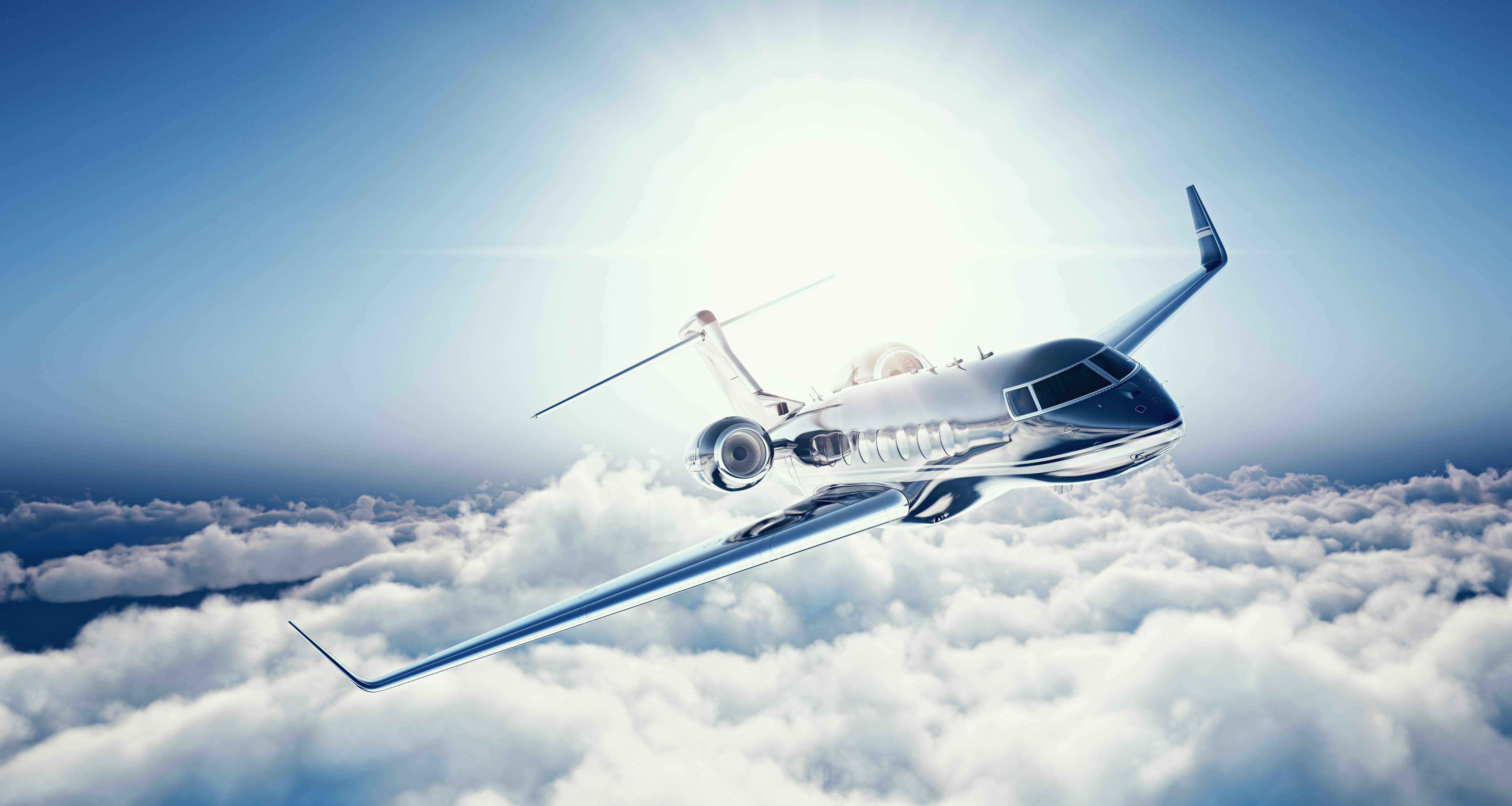 7500x4000 Wallpaper the sky, clouds, flight, height, blur, the plane, airplane, bokeh for mobile and desktop, section авиация, resolution 7500x4000