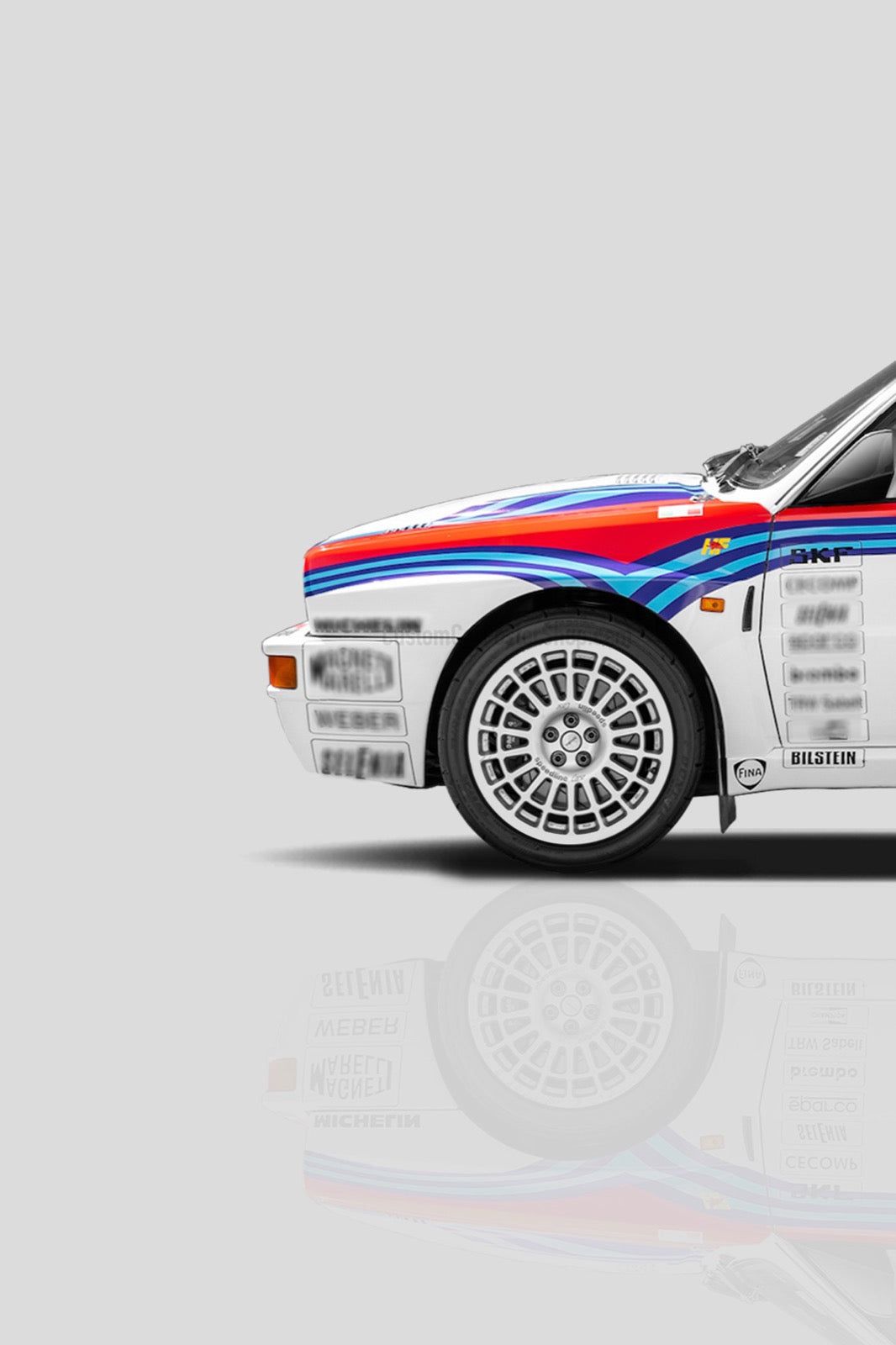 1066x1600 Lancia Delta HF Integrale Group A Rally Martini Livery Poster