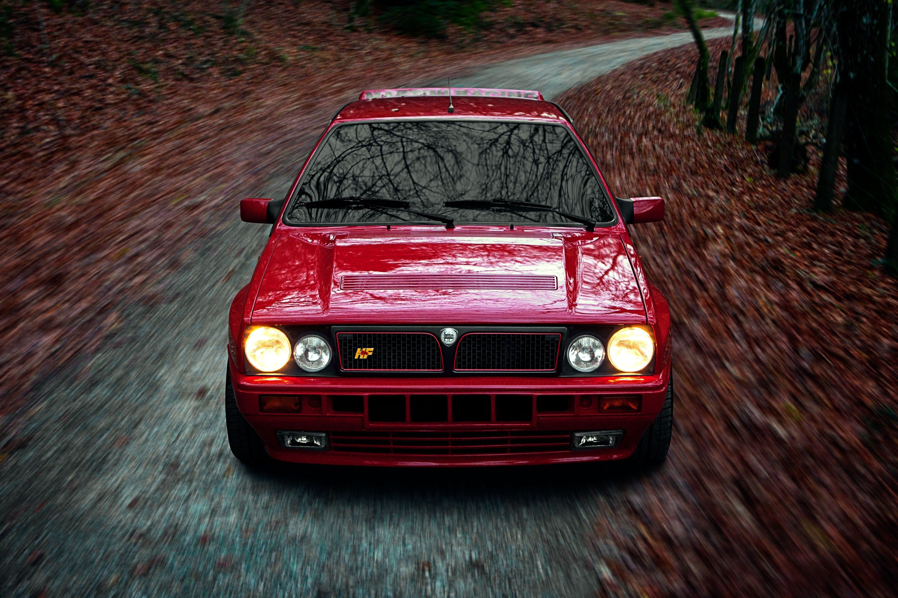3000x2000 This Lancia Delta Integrale Can Be Seen Climbing The Northern Mountain