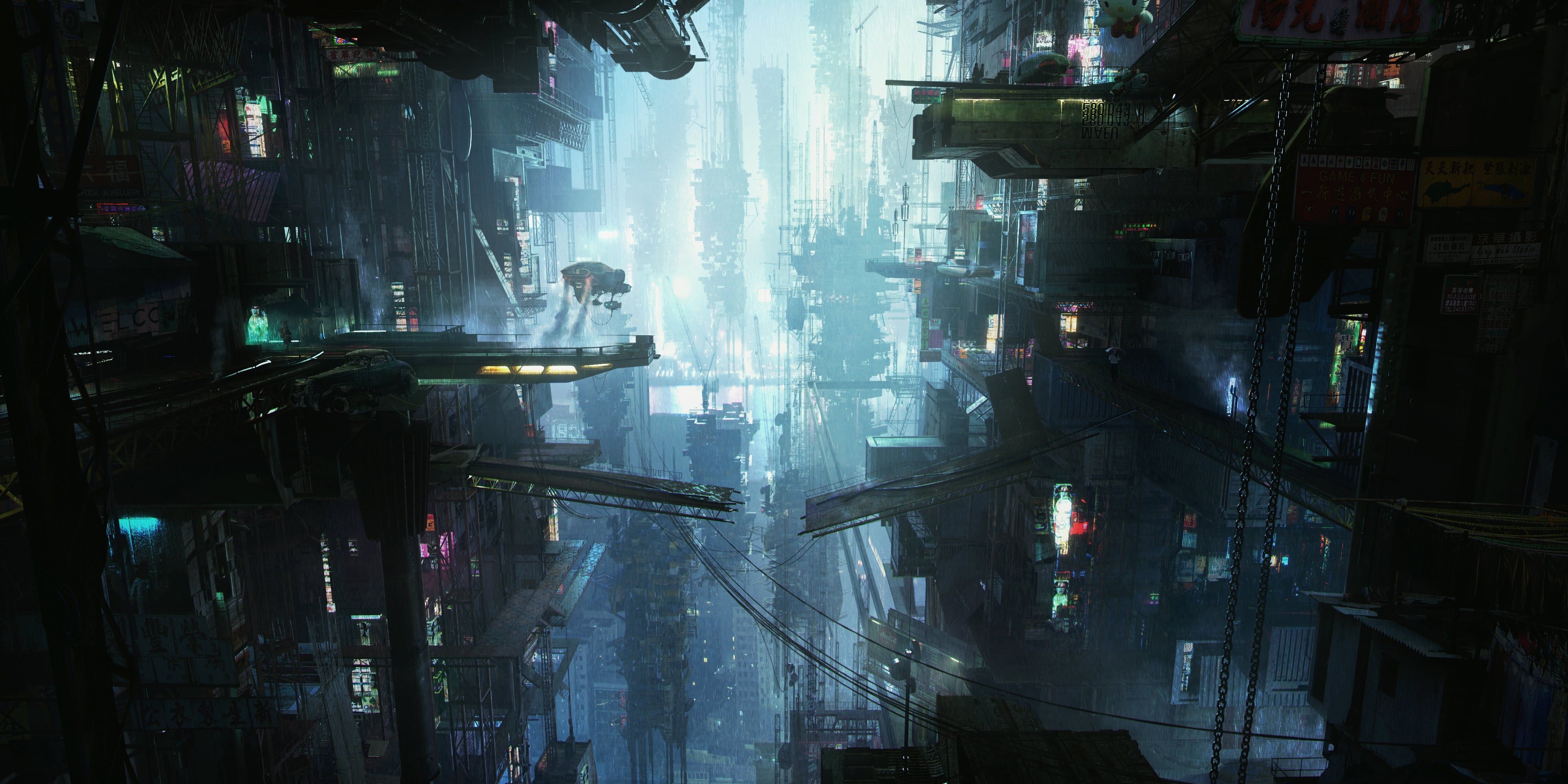 4000x2000 Some 48:9 triple monitor [5760x1080] wallpaper I've found work well. Seems hard to find ones that don't get grainy and are also good for gaming on middle monitor only (so not distracting)