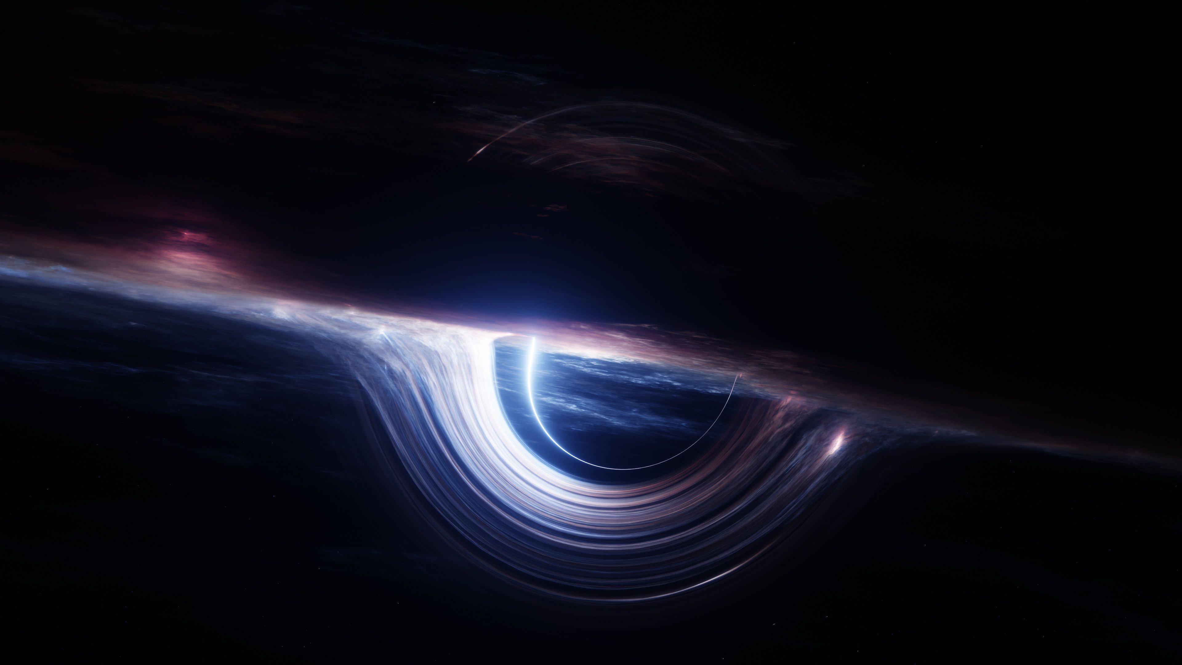 3840x2160 Interstellar Wallpaper 4K, Gargantua black hole