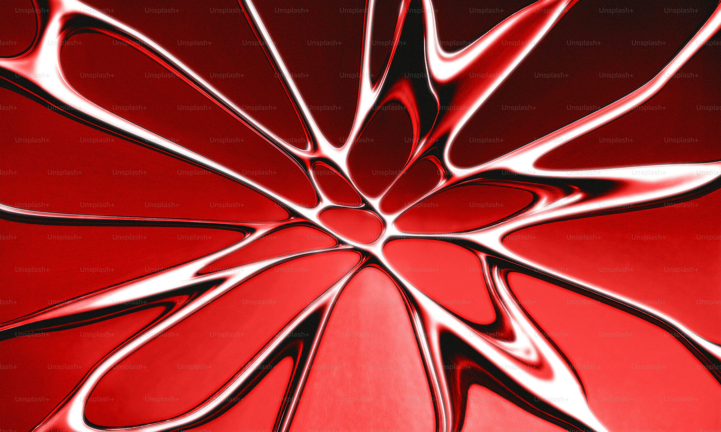 3000x1800 Red abstract design with white lines. photo