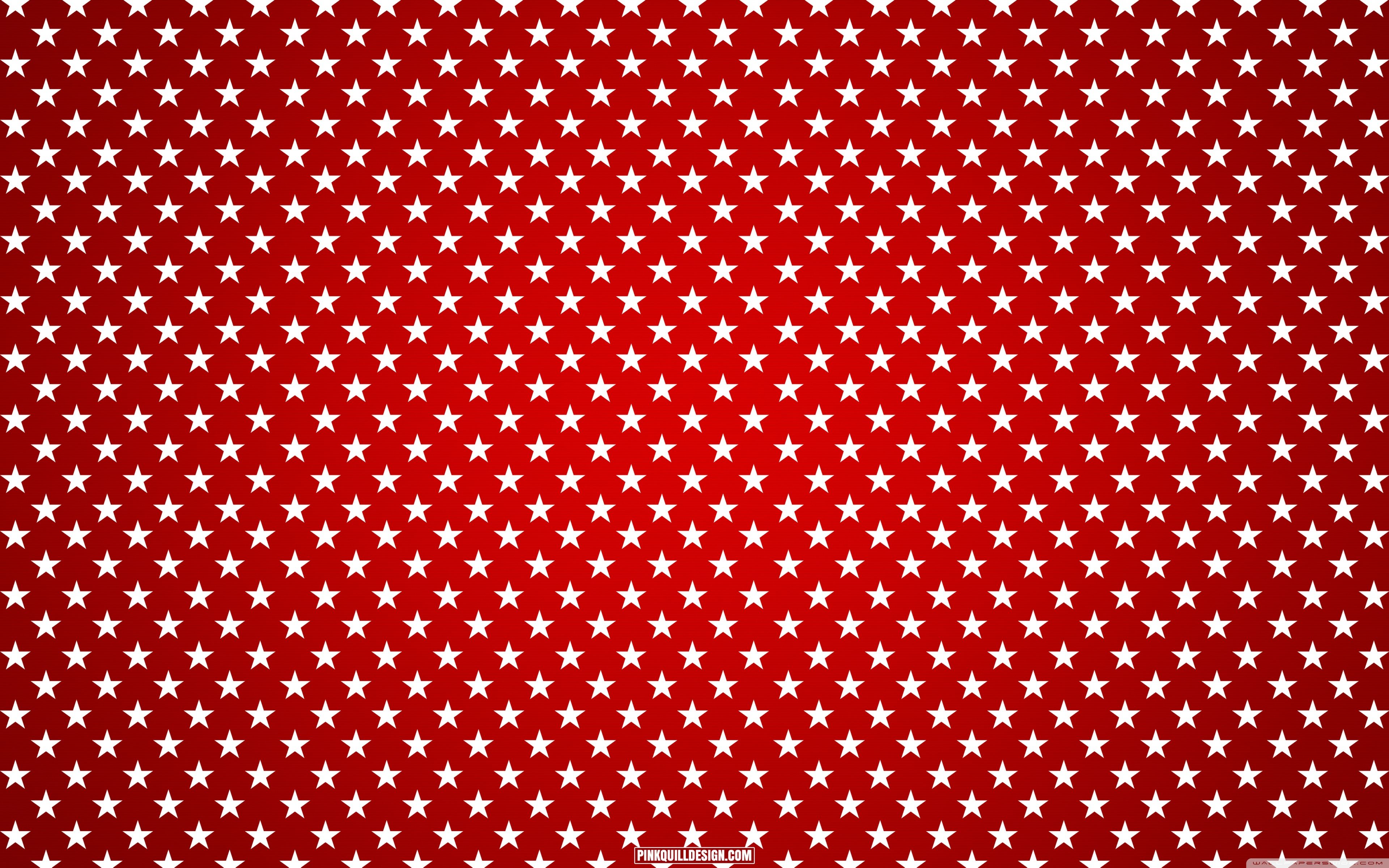 3840x2400 White Stars Red Background 4K UHD Wallpaper for UltraHD Desktop and TV : Dual Monitor : Smartphone and Tablet Devices