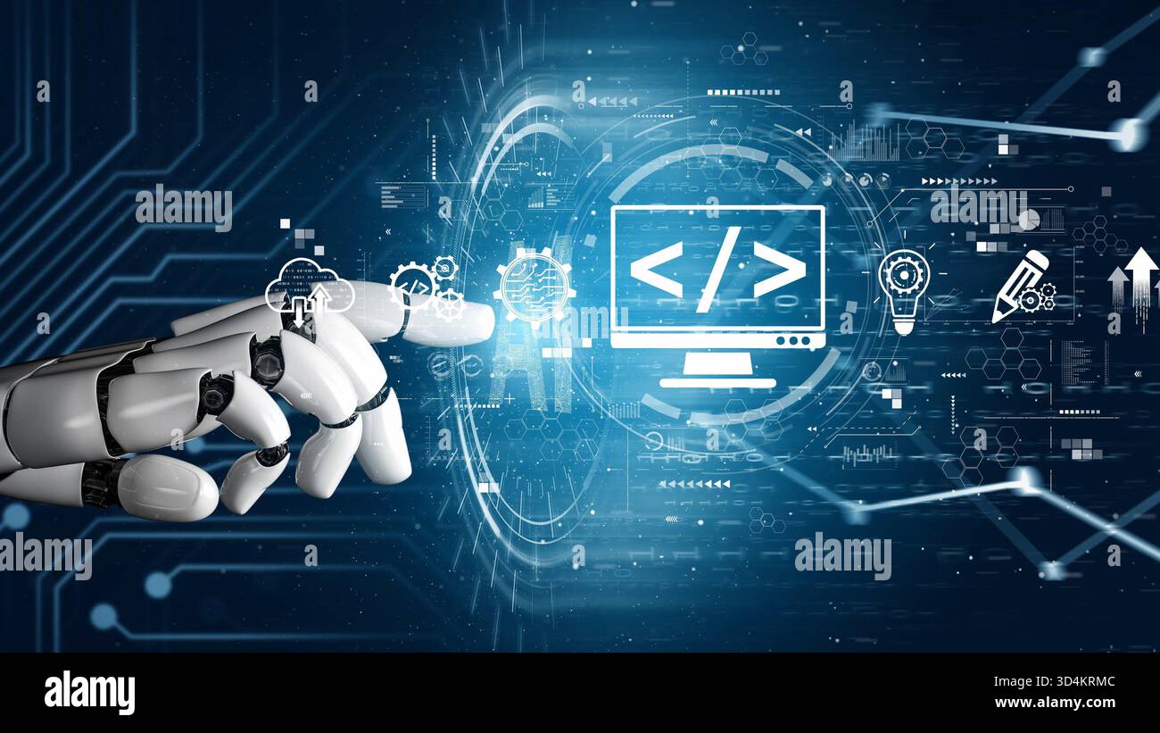 1300x821 Ai Code Assistant Web Development Hi Res Graphy And Image