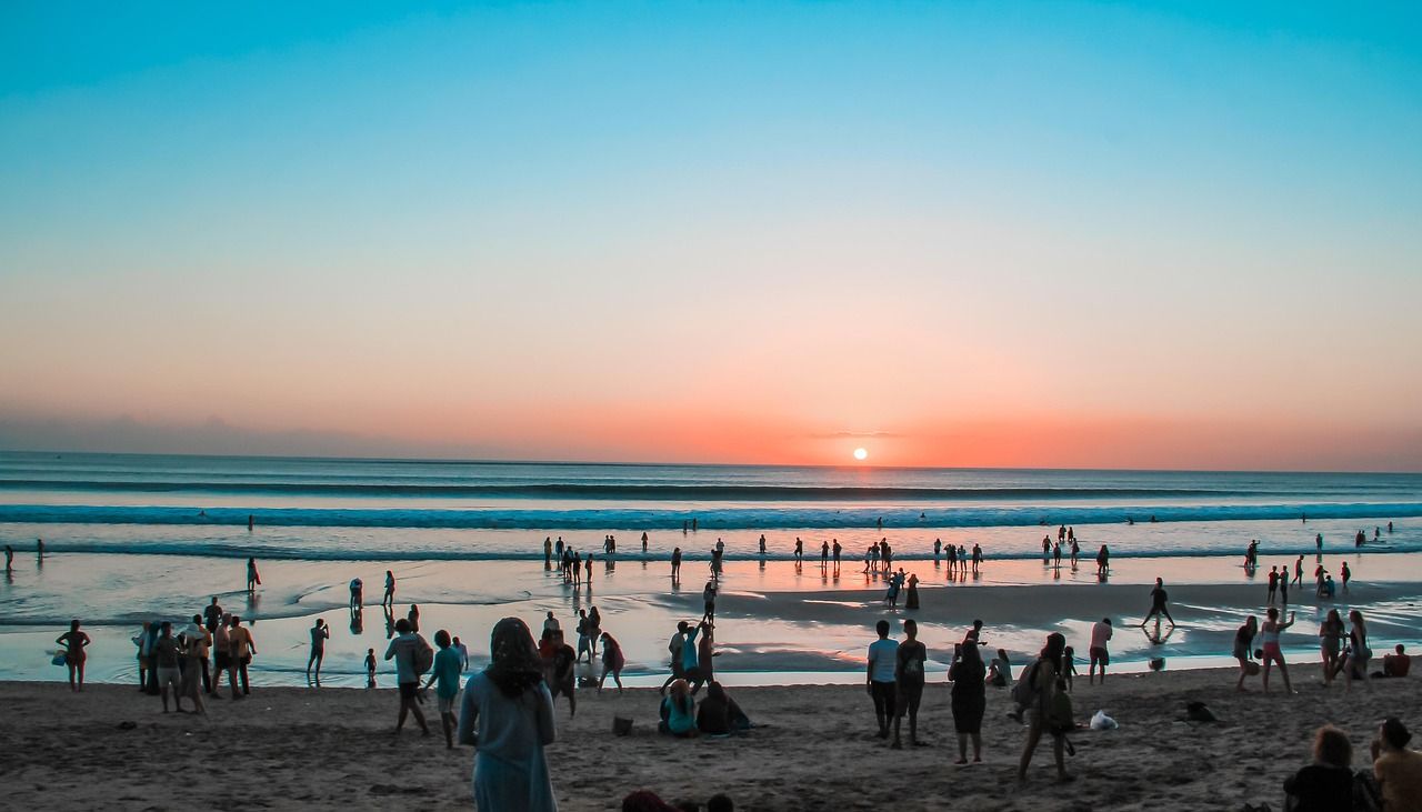 1280x731 Beach Sunset Kuta Bali
