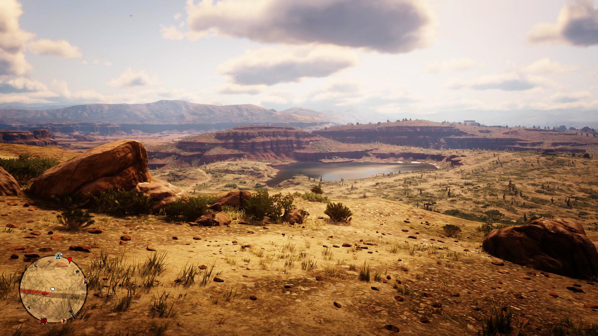 1920x1080 A nice view of the desert area with a lake nearby that I thought would be nice to share