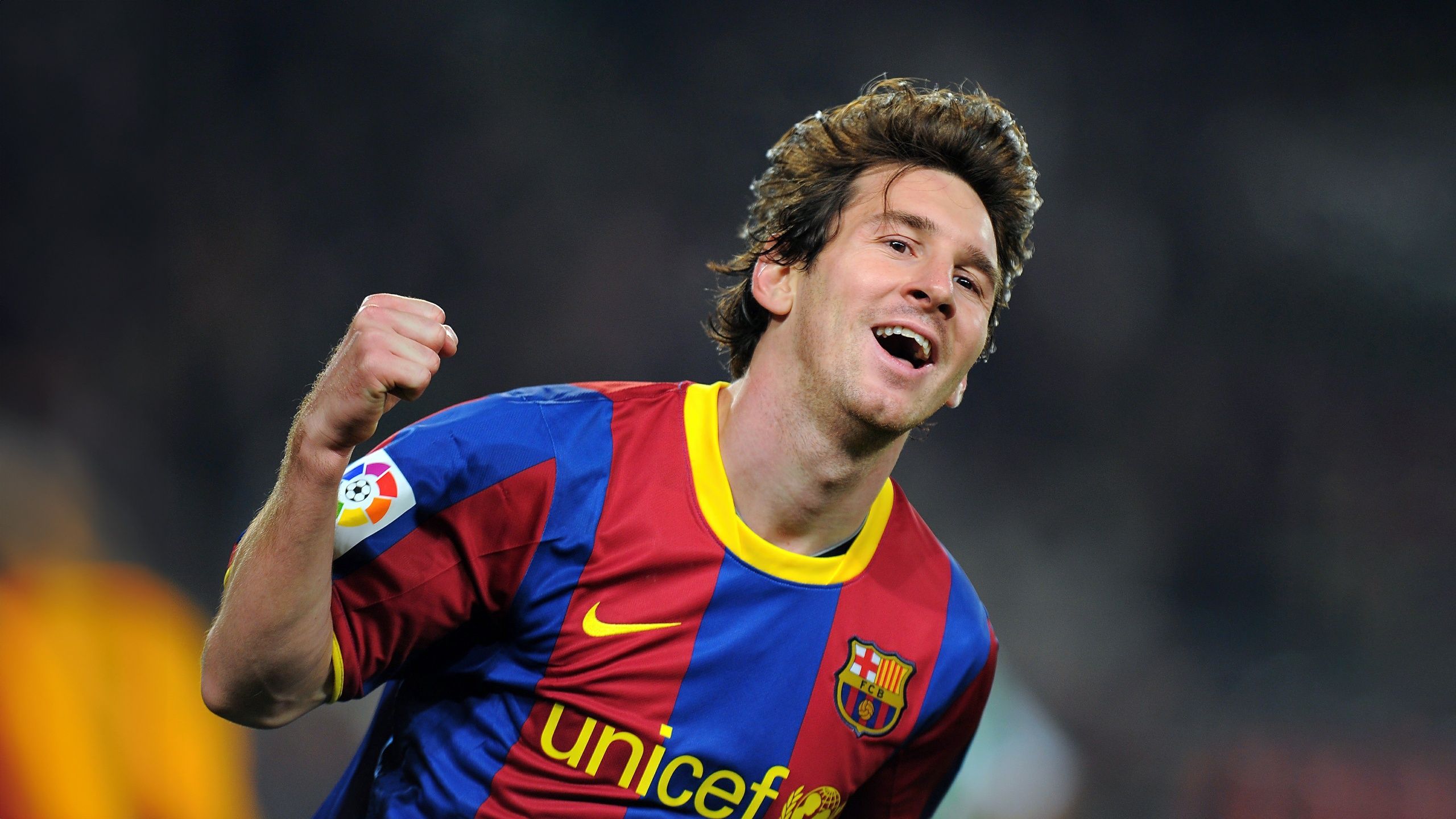 2560x1440 FC Barcelona Wallpaper 4K, Lionel Messi, Football player, 5K