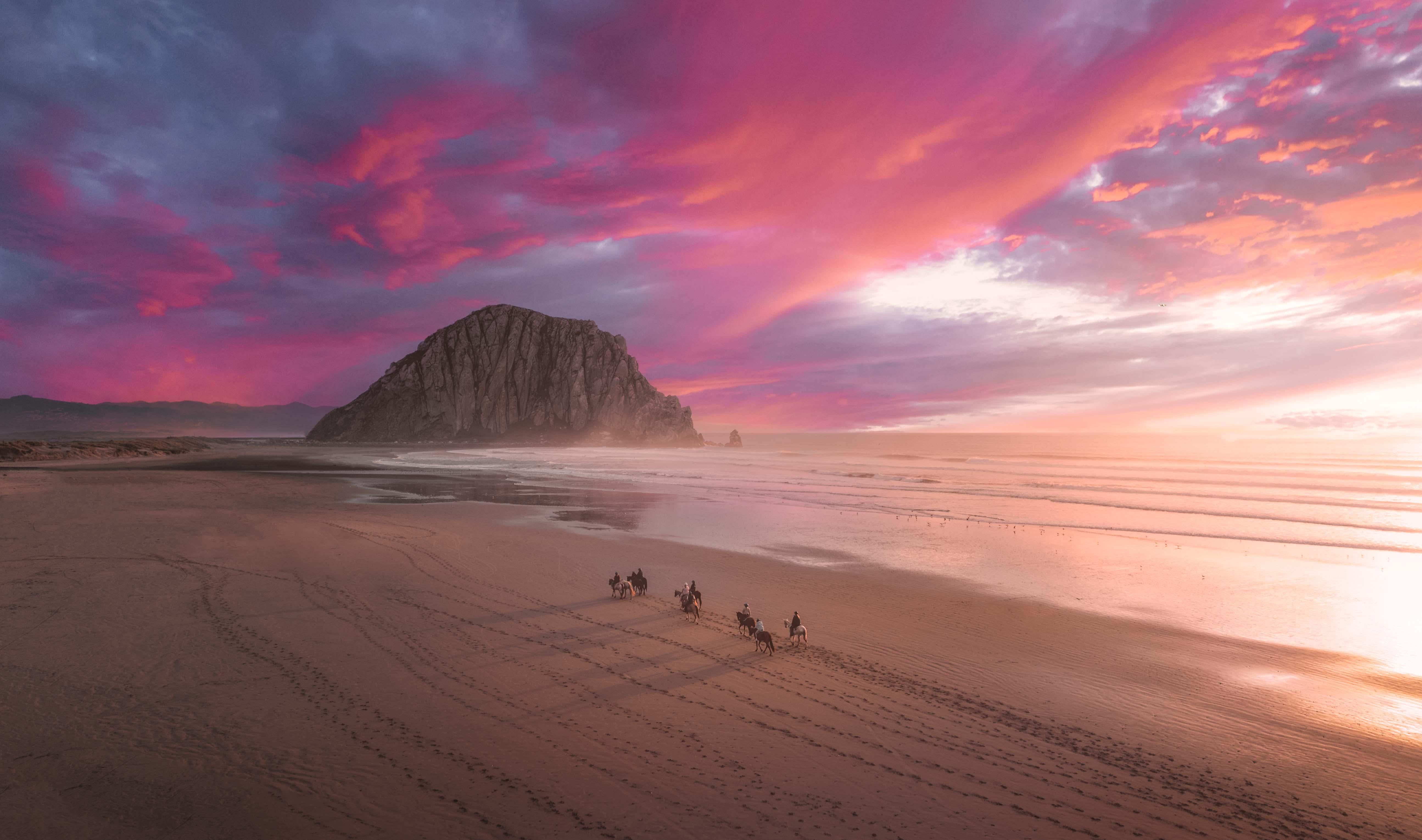5179x3060 Morro Bay sunset, winter 2024