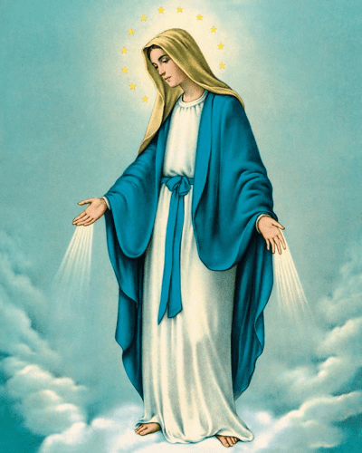 400x500 Our Lady of Grace. Print Only x 10. STELLA9. Italy.C. Ziegler Company