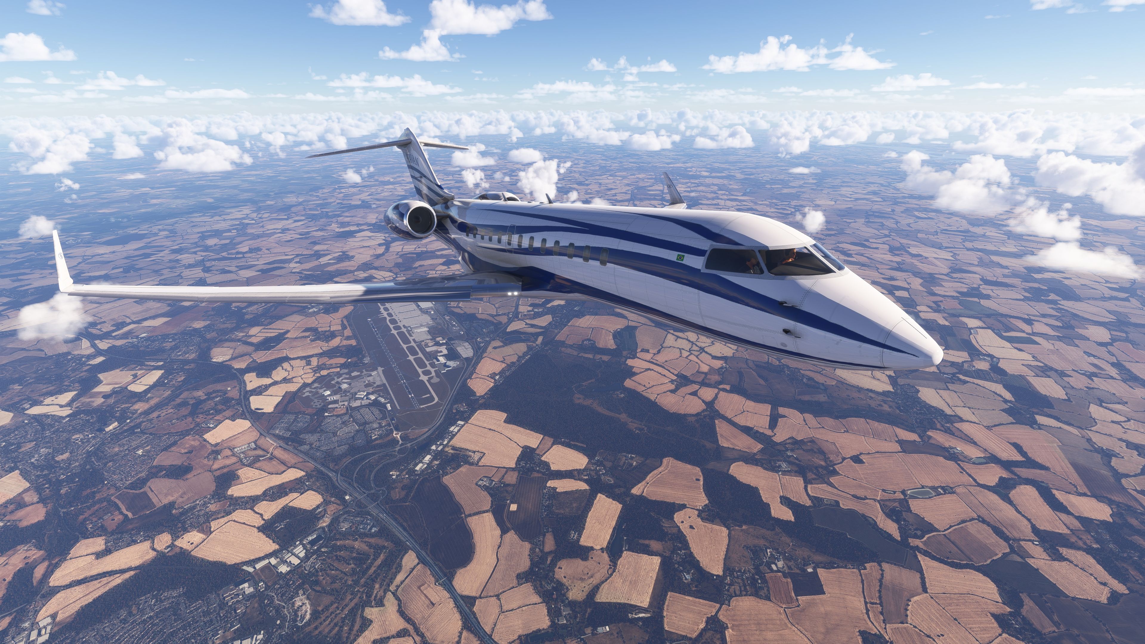 3840x2160 Bombardier Global 6000 / E 11A For MSFS