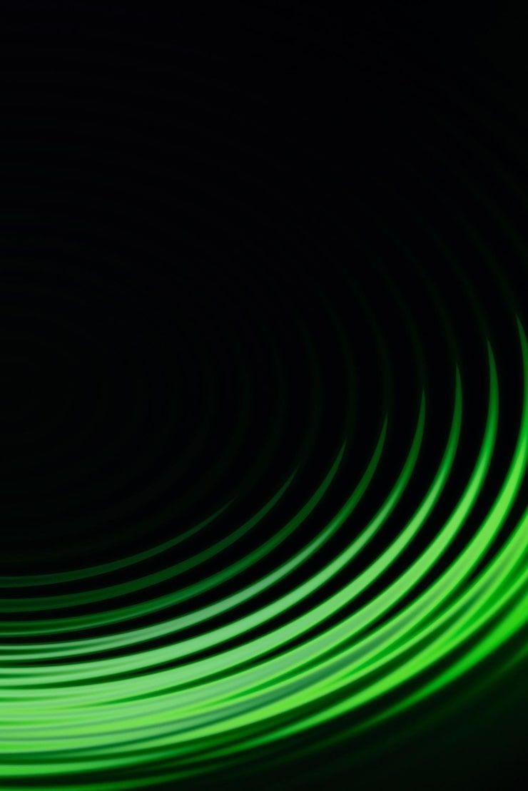 740x1109 Green glow wallpaper Image