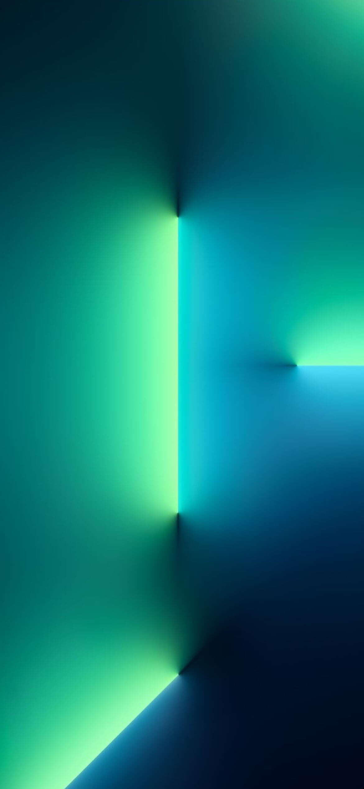 1170x2532 Free HD Lights Green Wallpaper