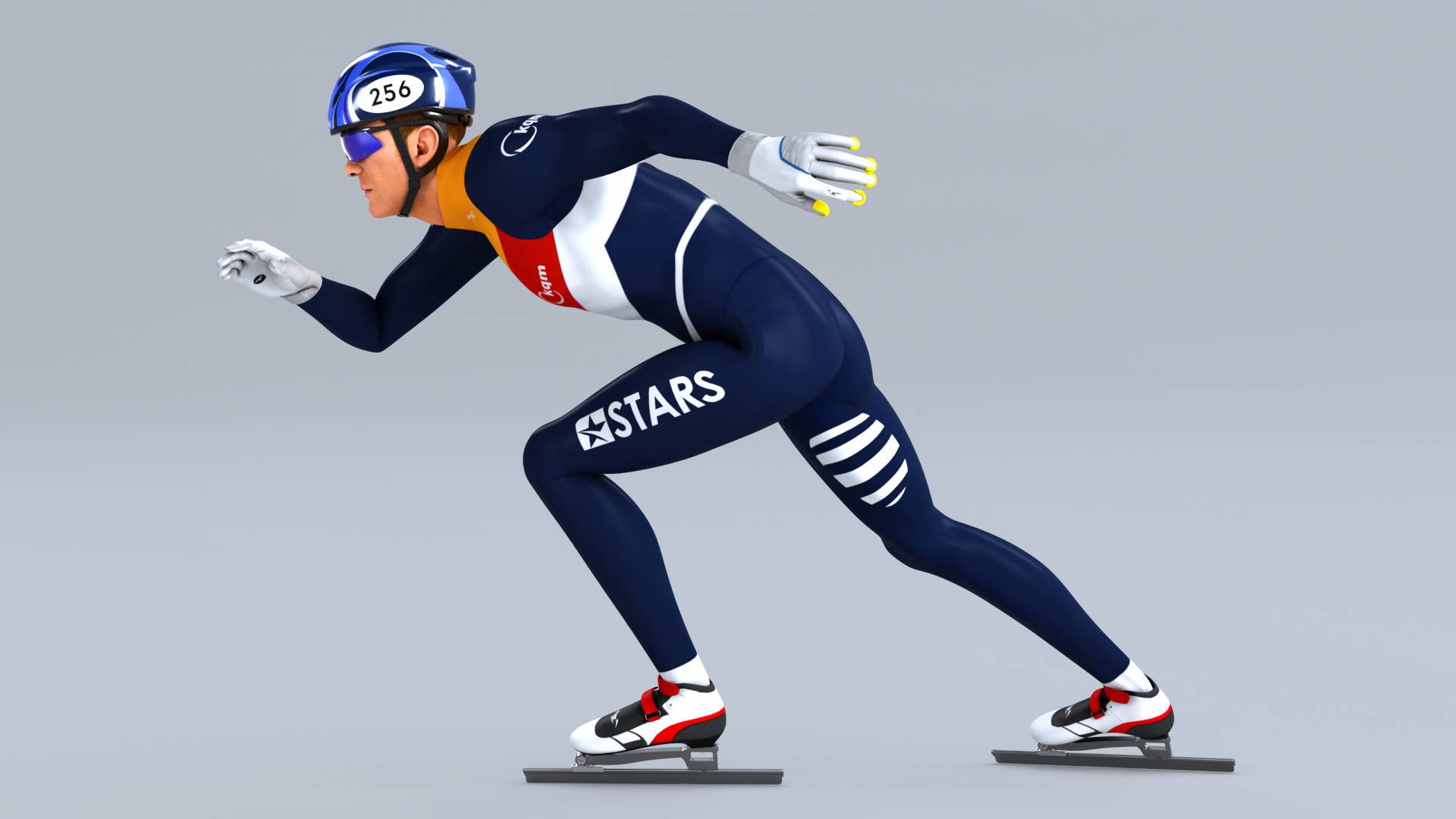 1920x1080 Download Speed Skating Animation Wallpaper