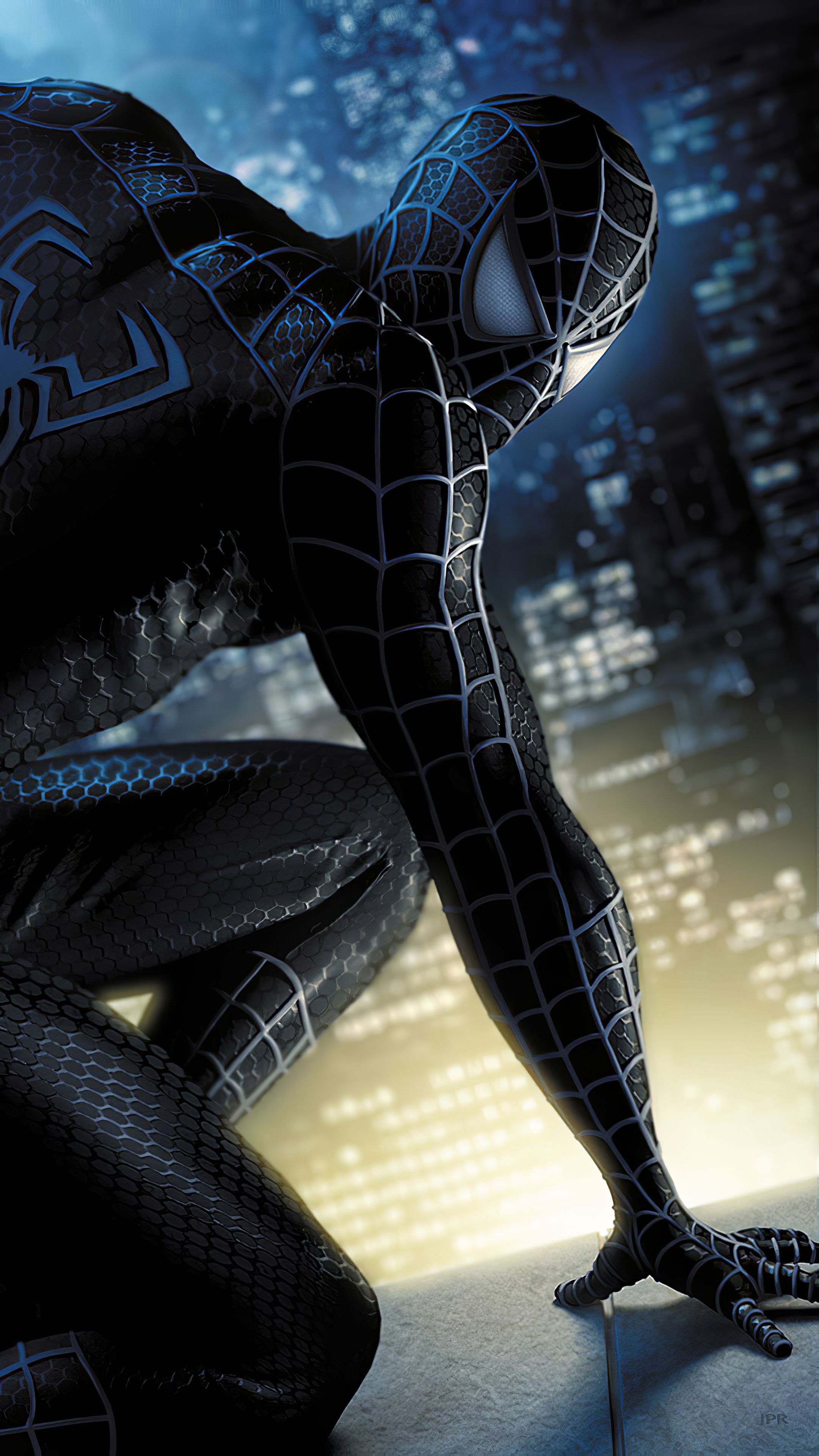 2160x3840 Dark Spider Man Wallpaper