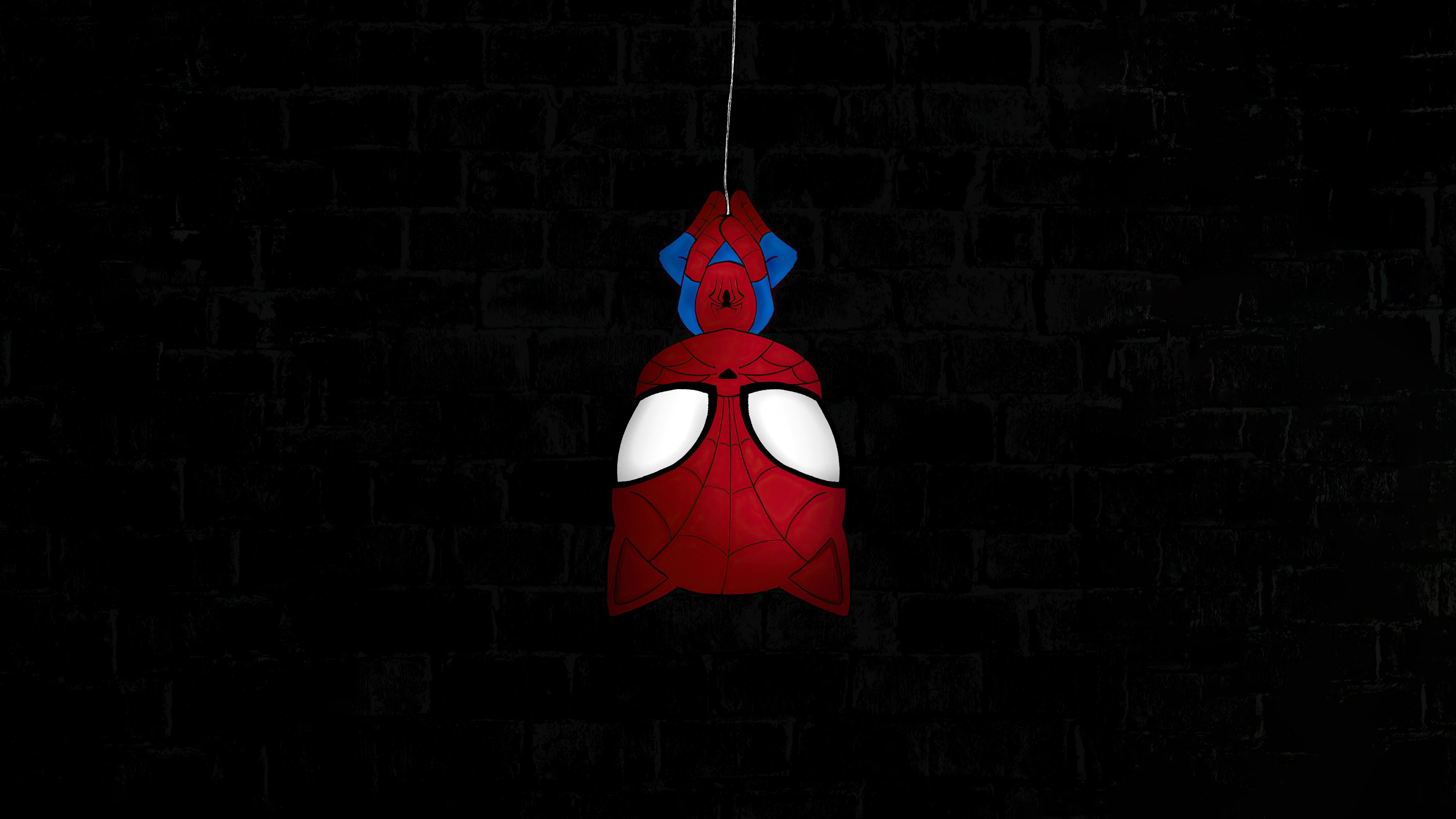 3840x2160 Spiderman Hanging Dark 4k Wallpaper, HD Superheroes Wallpaper, 4k Wallpaper, Image, Background, Photos and Picture