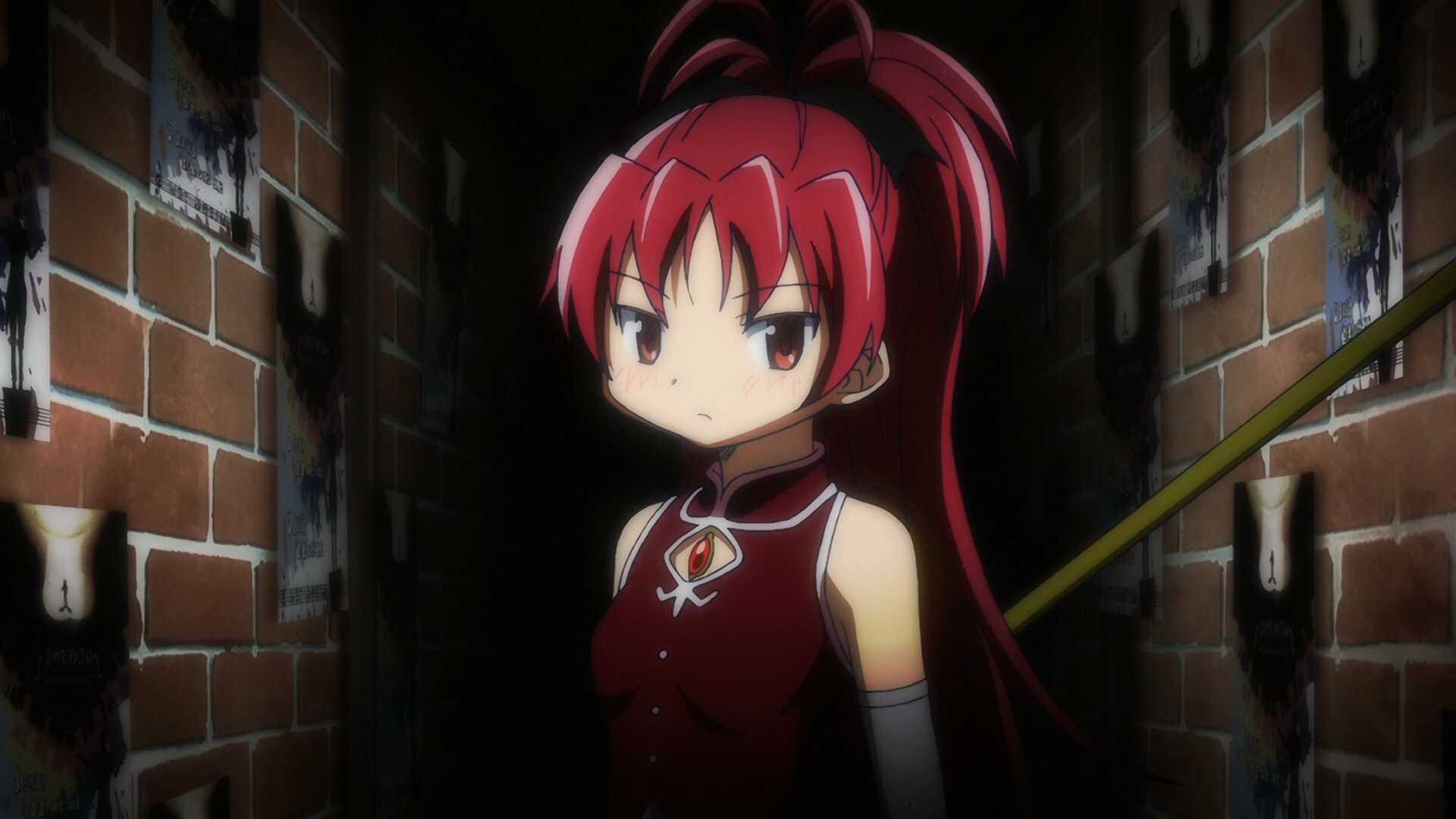 1920x1080 Wallpaper anime, Anime girl, Kyoko Sakura, Puella Magi Madoka Magica, Kyoko Sakura, Kyoko Sakura for mobile and desktop, section прочее, resolution 1920x1080