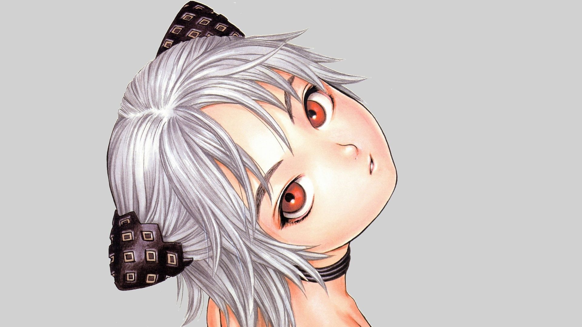 1920x1080 Wallpaper look, art, girl, Range Murata for mobile and desktop, section арт, resolution 1920x1080