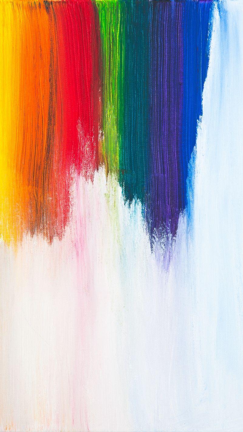 800x1420 Download wallpaper 800x1420 lines, rainbow, paint, minimalism