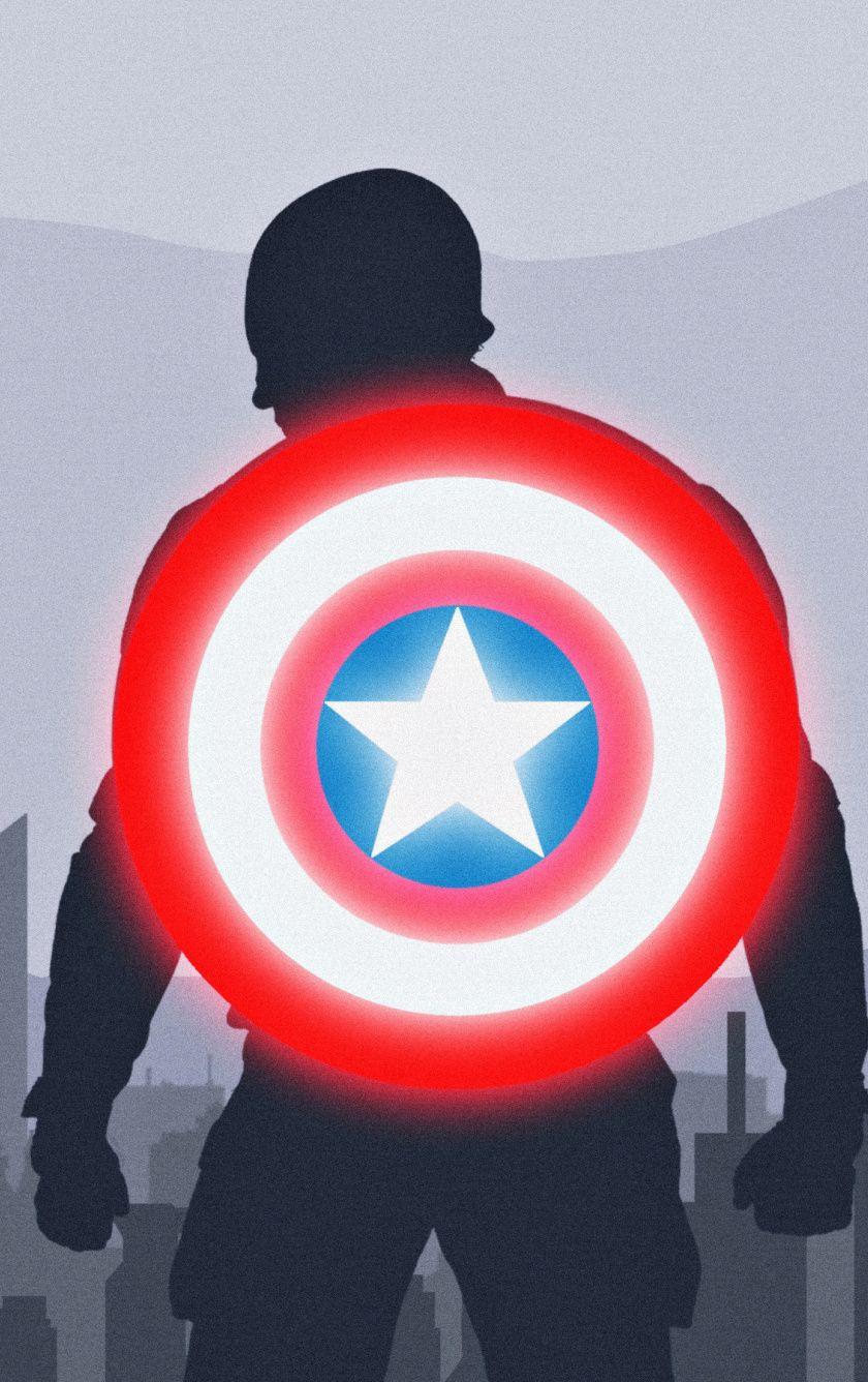 840x1336 Download 840x1336 wallpaper captain america, shield, marvel