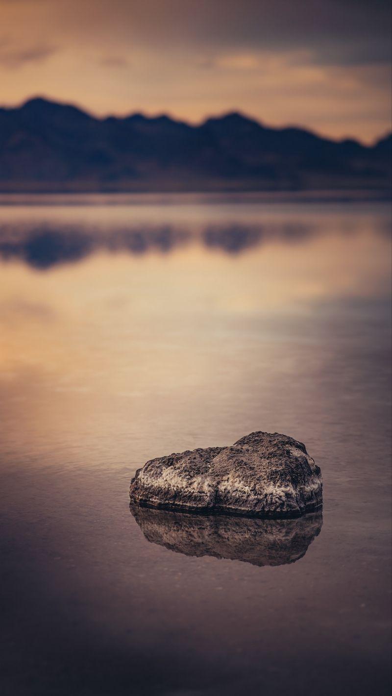 800x1420 Download Wallpaper 800x1420 Rock, Water, Lake, Nature Iphone Se 5s