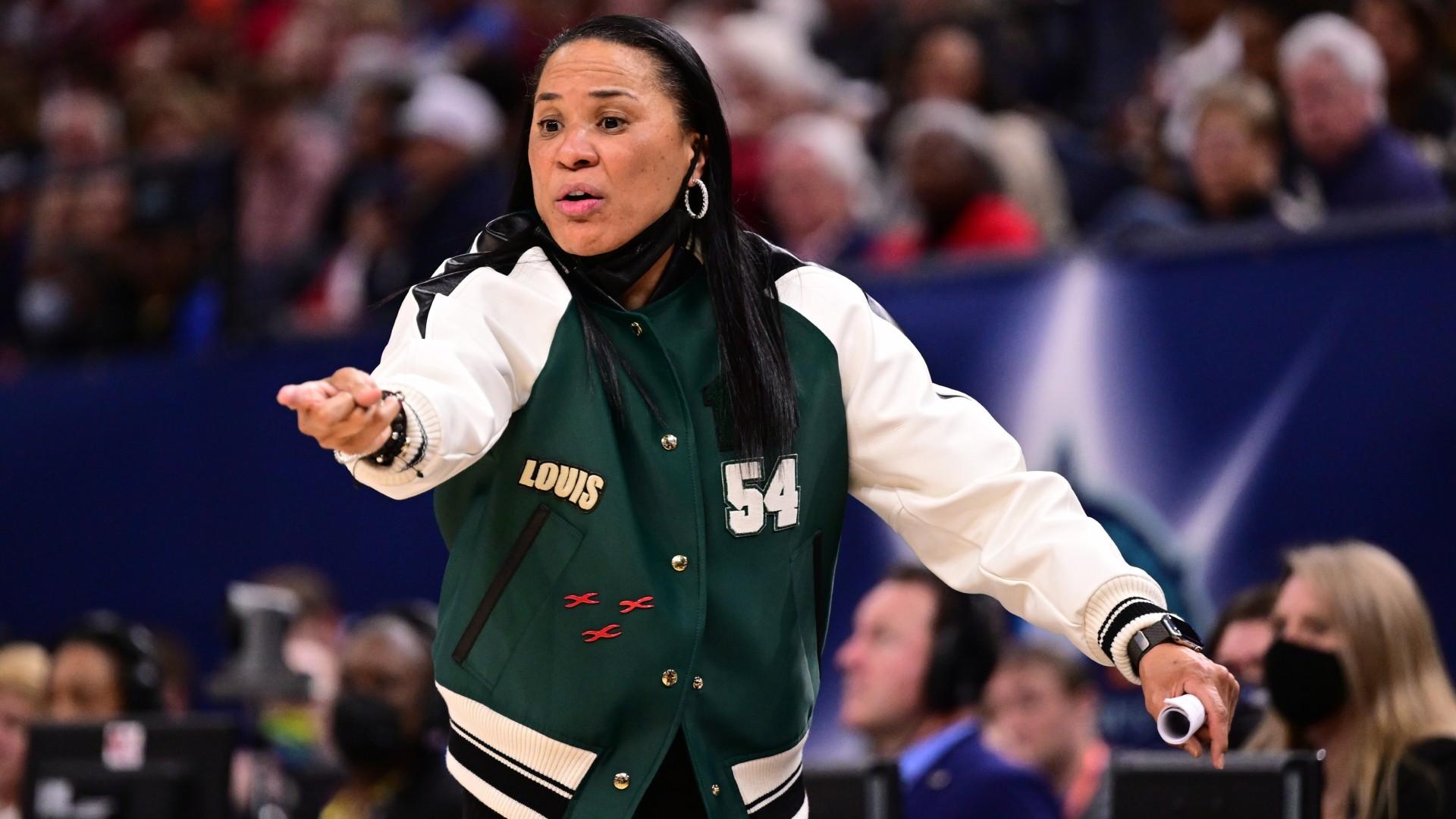 1920x1080 Dawn Staley outfits, ranked: South Carolina coach's sideline fashion, from iconic jacket to Cheyney State throwback jersey
