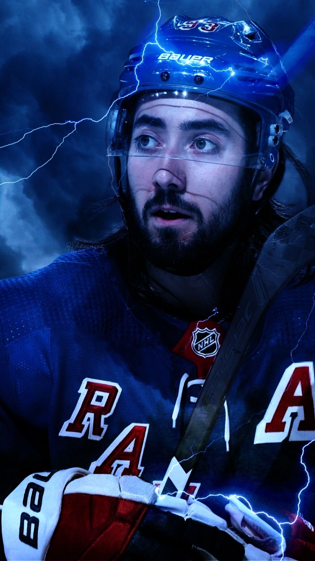 1080x1920 wallpaper • mika zibanejad + minimalist & storm styles Requested Credits of the wallpaper' elements
