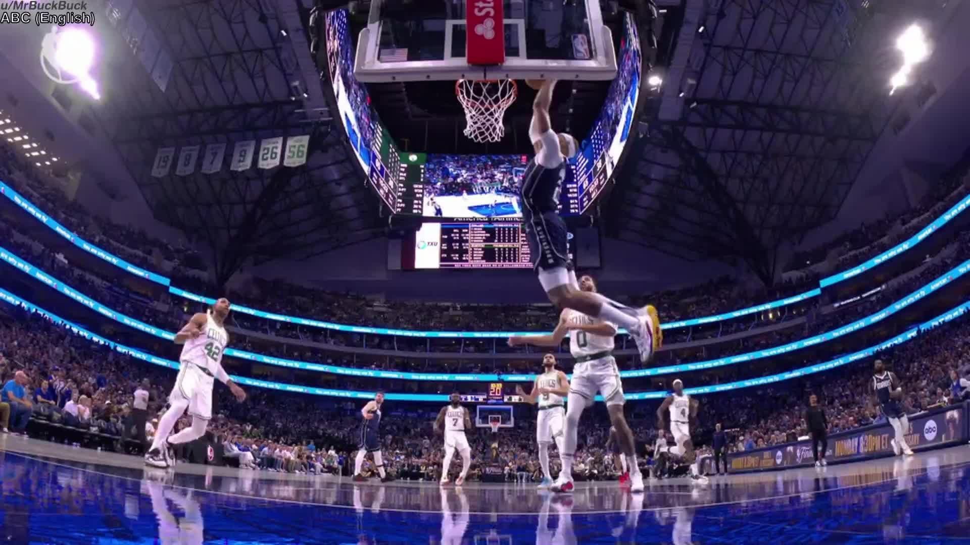 1920x1080 [Highlights Daniel Gafford With The Alley Oop Dunk At The One End, And A Block At The Other (Tatum's 3PT Attempt) Game 4 Of The 2024 NBA Finals Vs. Celtics. Multi Language
