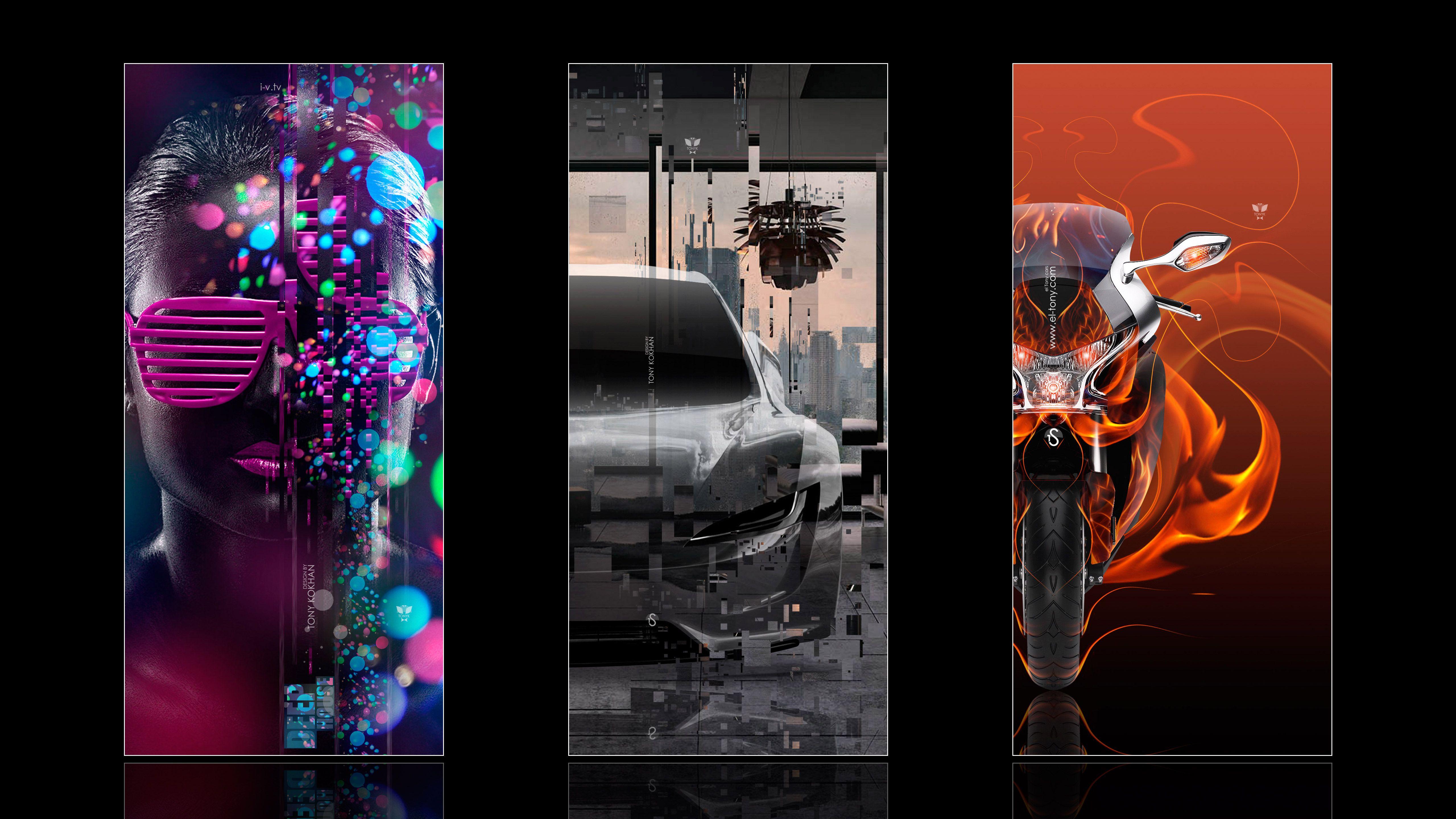 5120x2880 Wallpaper 5K for Apple iPhone X 2018 design by Tony Kokhan. Tony