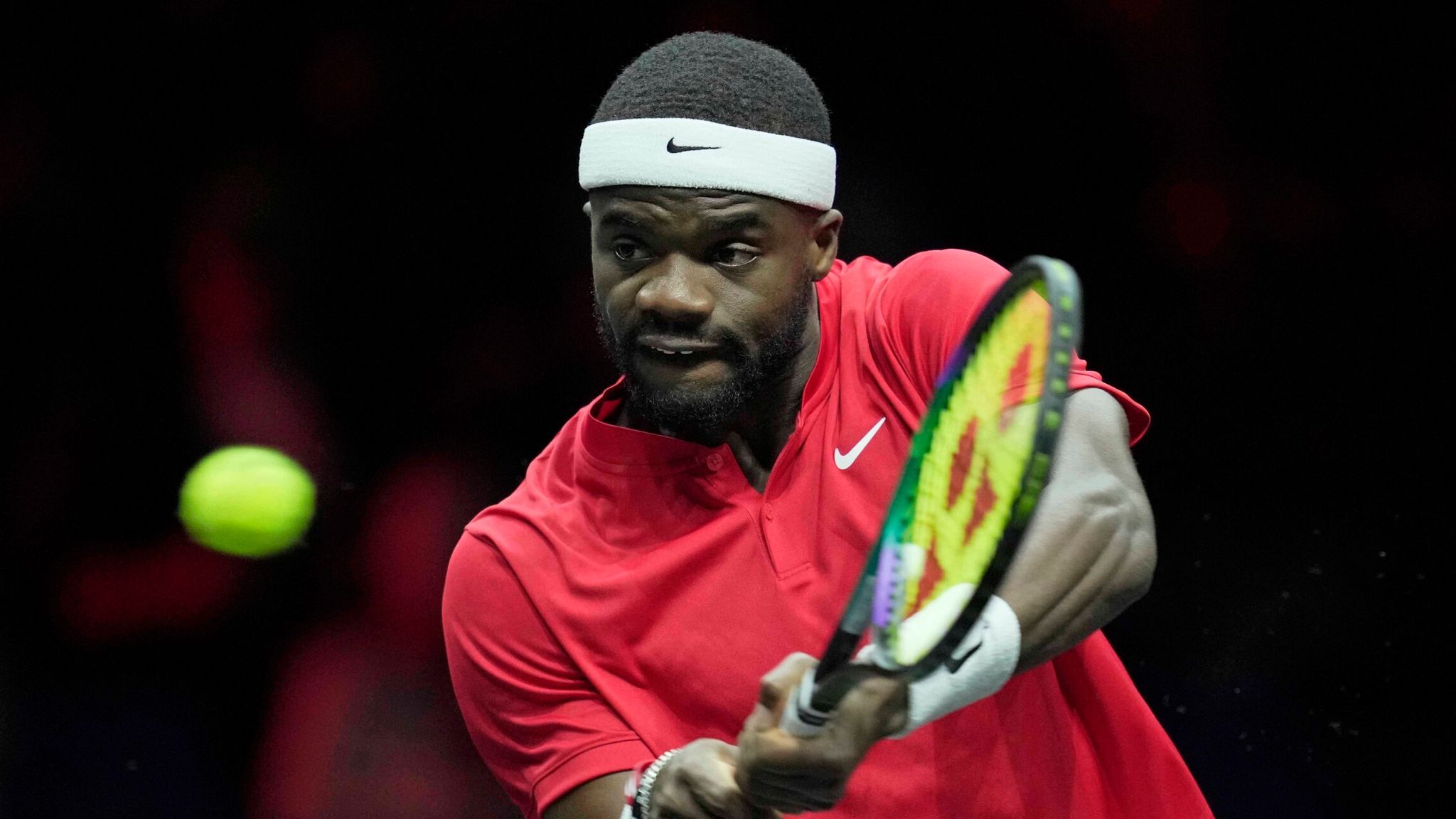 2048x1152 Laver Cup: Frances Tiafoe overcomes Stefanos Tsitsipas to secure Team World win and deny Roger Federer a final trophy