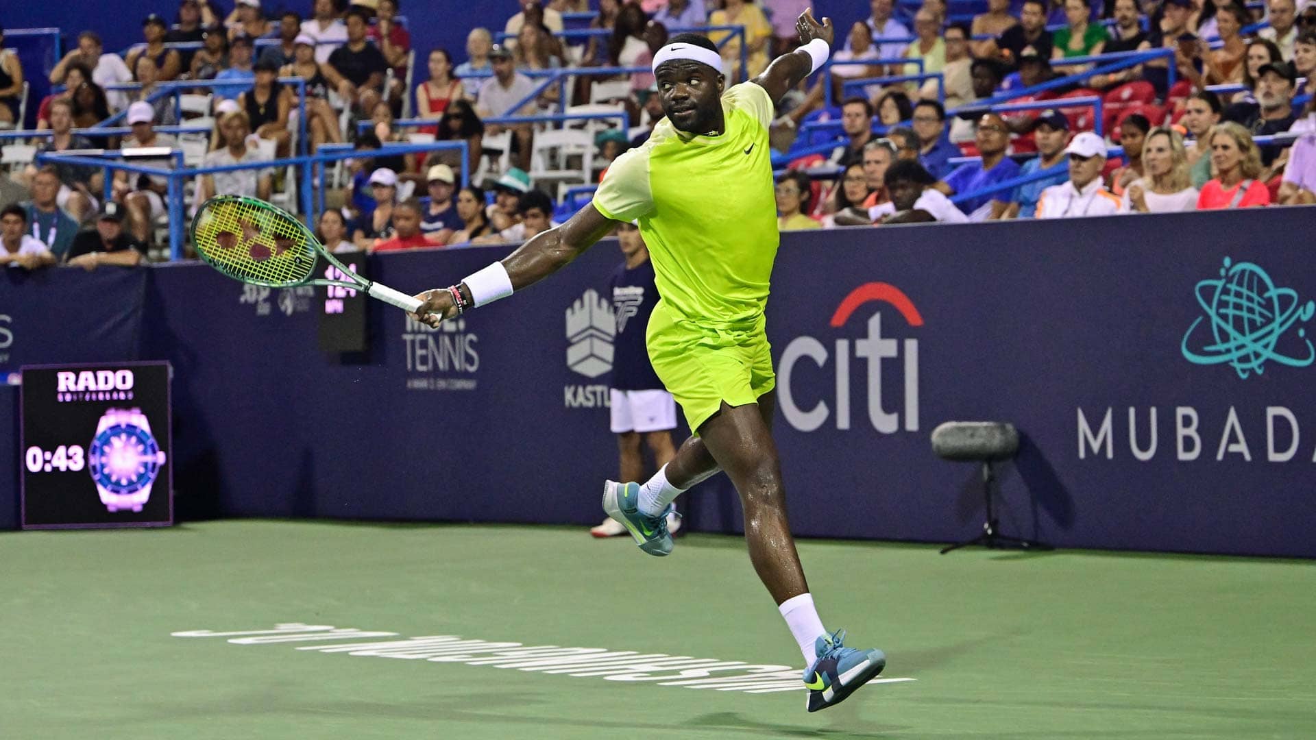 1920x1080 Friday Night &;Foe: Tiafoe upsets Rublev in front of raucous Washington crowd. News Article. Mubadala Citi DC Open