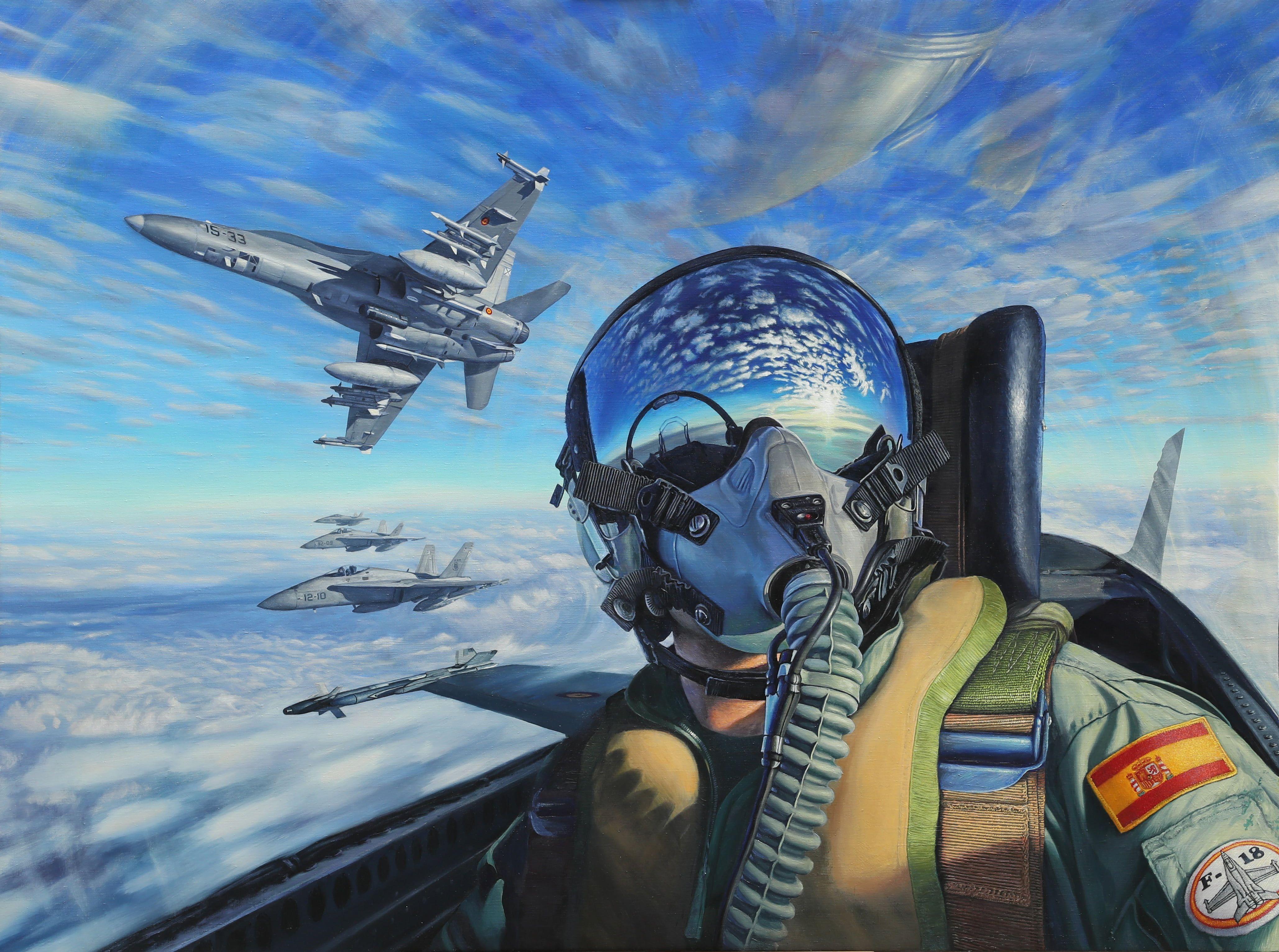 4116x3064 Gray jet fighter, military, vehicle, military aircraft, Spain HD wallpaper
