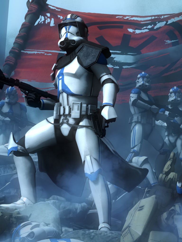 768x1024 Phone wallpaper: Star Wars, Star Wars: The Clone Wars, Movie, Scout Trooper, Weapon 1130683