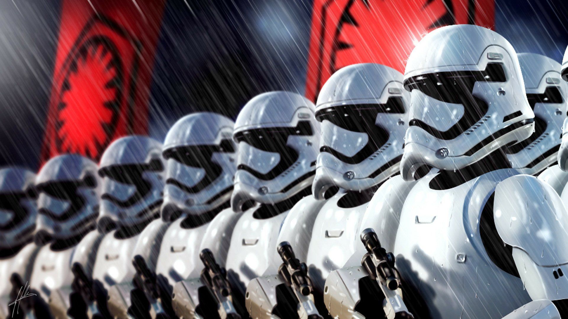 1920x1080 Elite Stormtroopers In The Star Wars Galaxy Sci Fi Wallpaper By Julien Mchx1080