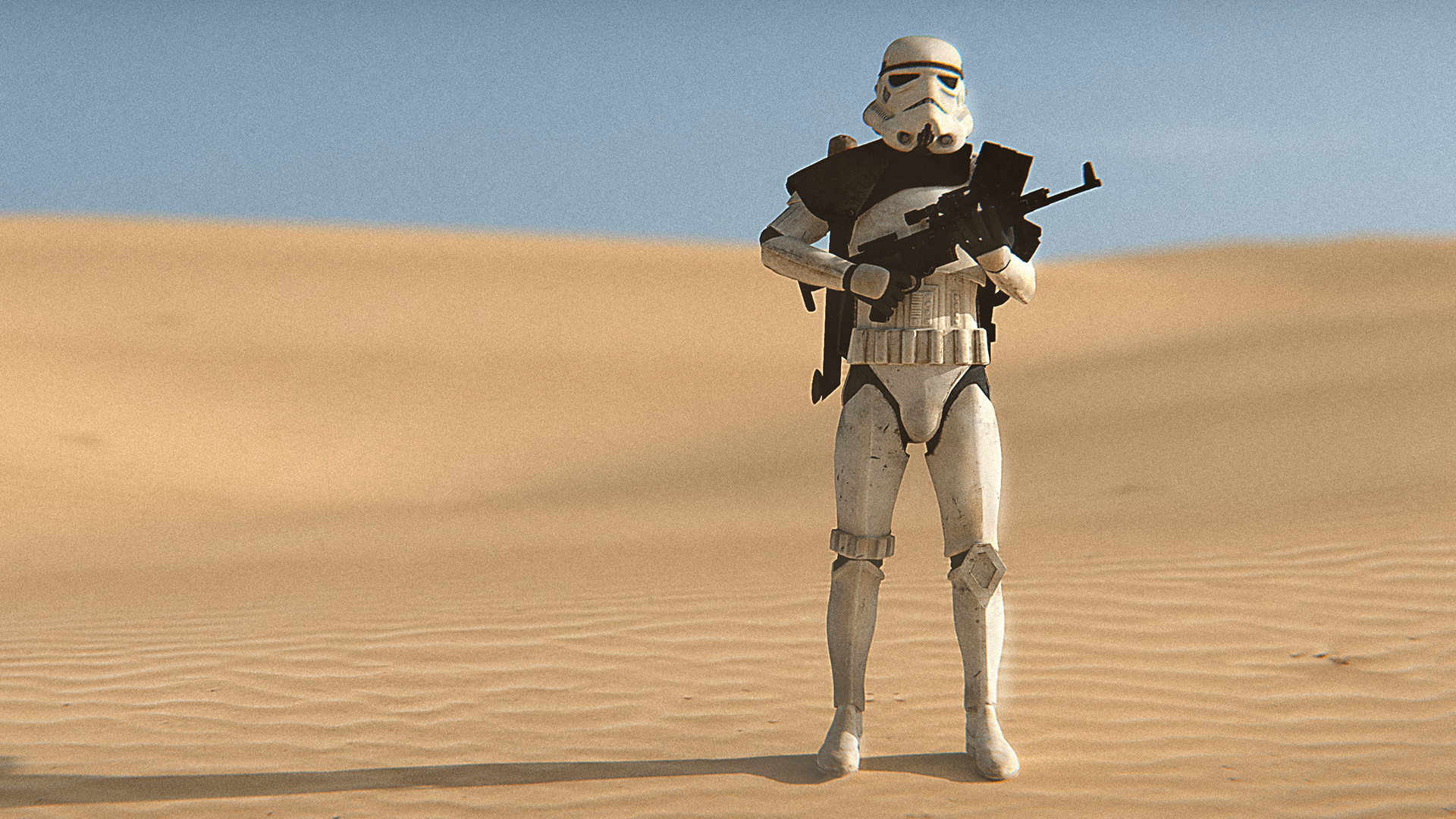 1920x1080 OC, 1920x1080 Stormtrooper wallpaper made in Blender and Photohop