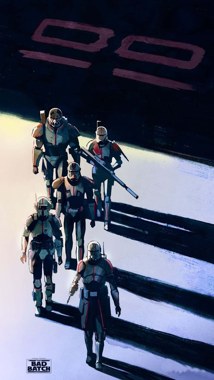736x1308 Download Star Wars The Bad Batch Armored Clones Wallpaper. Star wars art