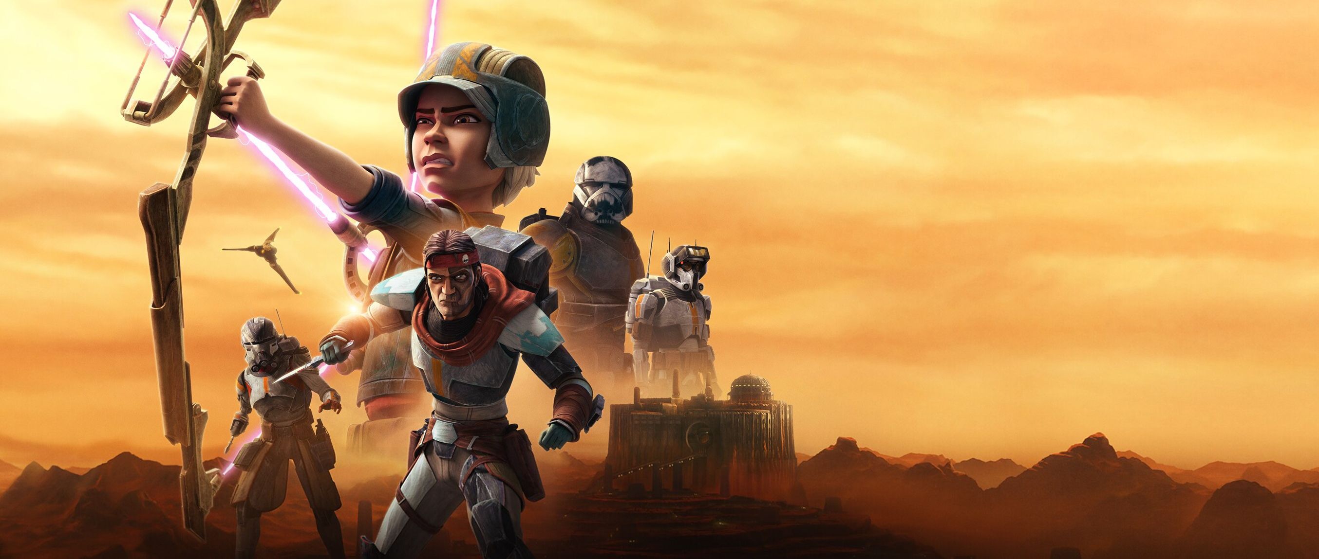 2708x1149 Download TV Show Star Wars: The Bad Batch HD Wallpaper