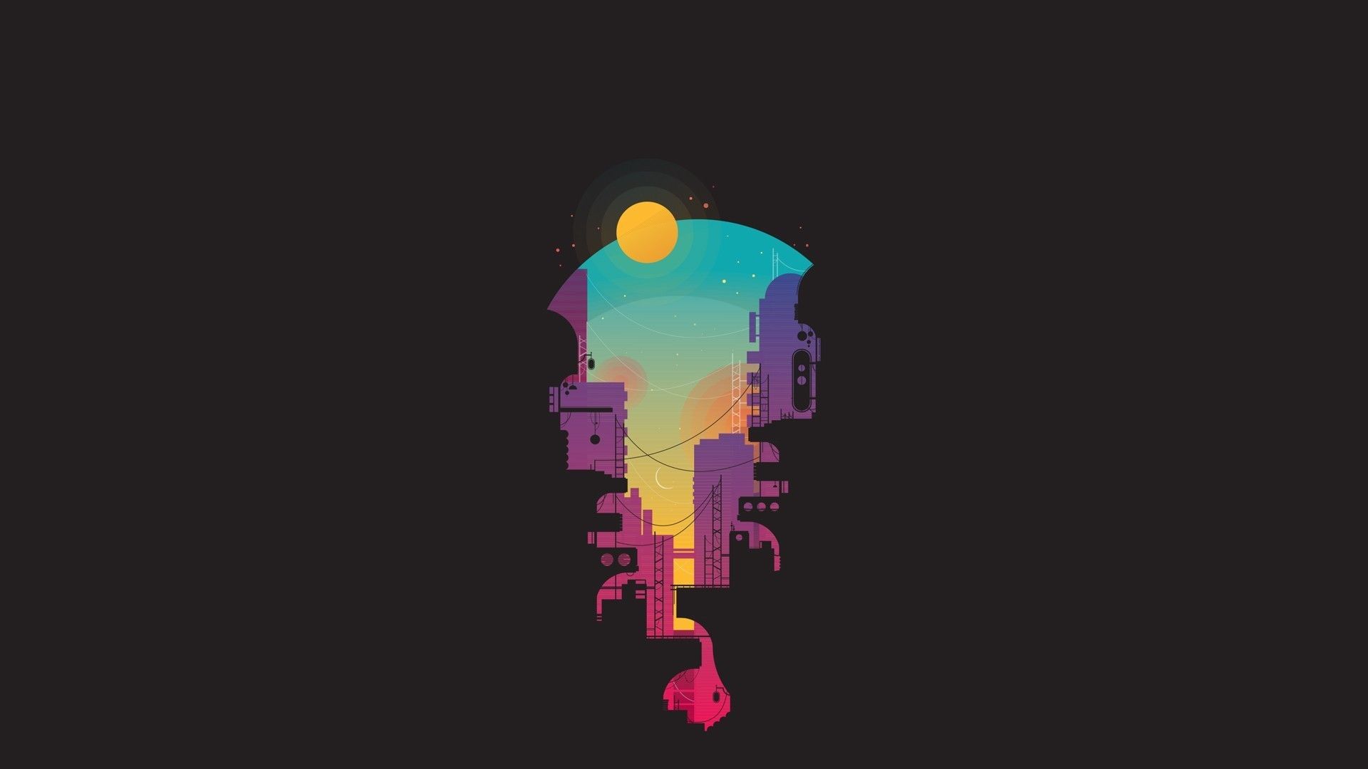 1920x1080 Minimal Tech Wallpaper
