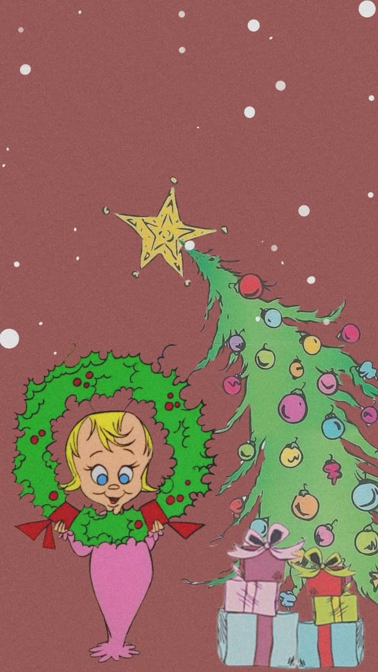 736x1308 cindy lou who wallpaper