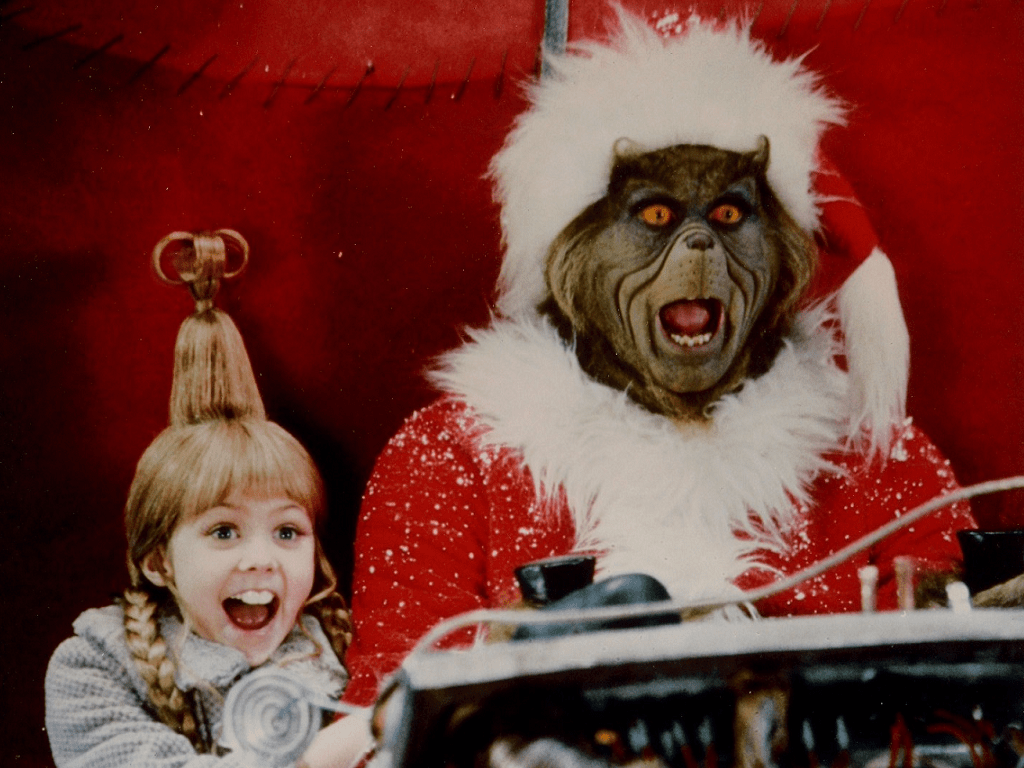 1024x768 The Grinch And Cindy Lou Who Wallpaper