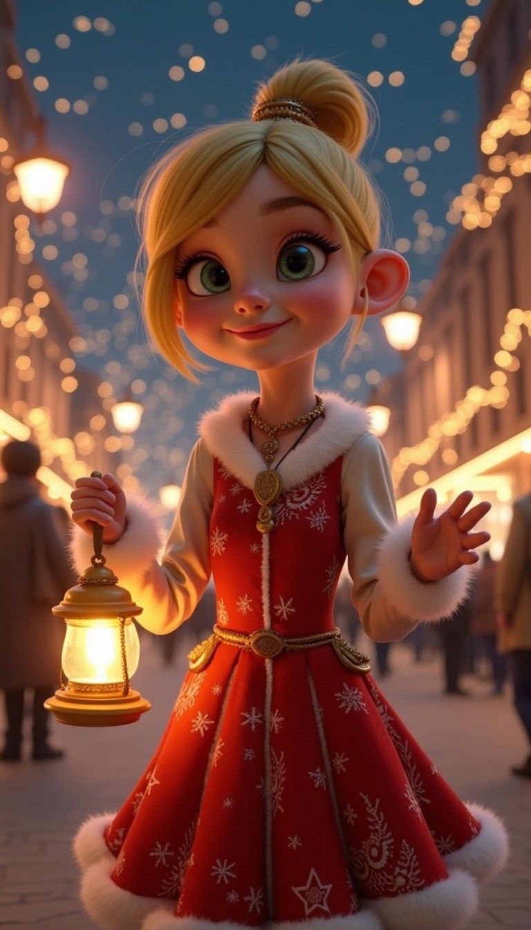 768x1344 Modern Cindy Lou Who in Whoville 2025. Stable Diffusion Online