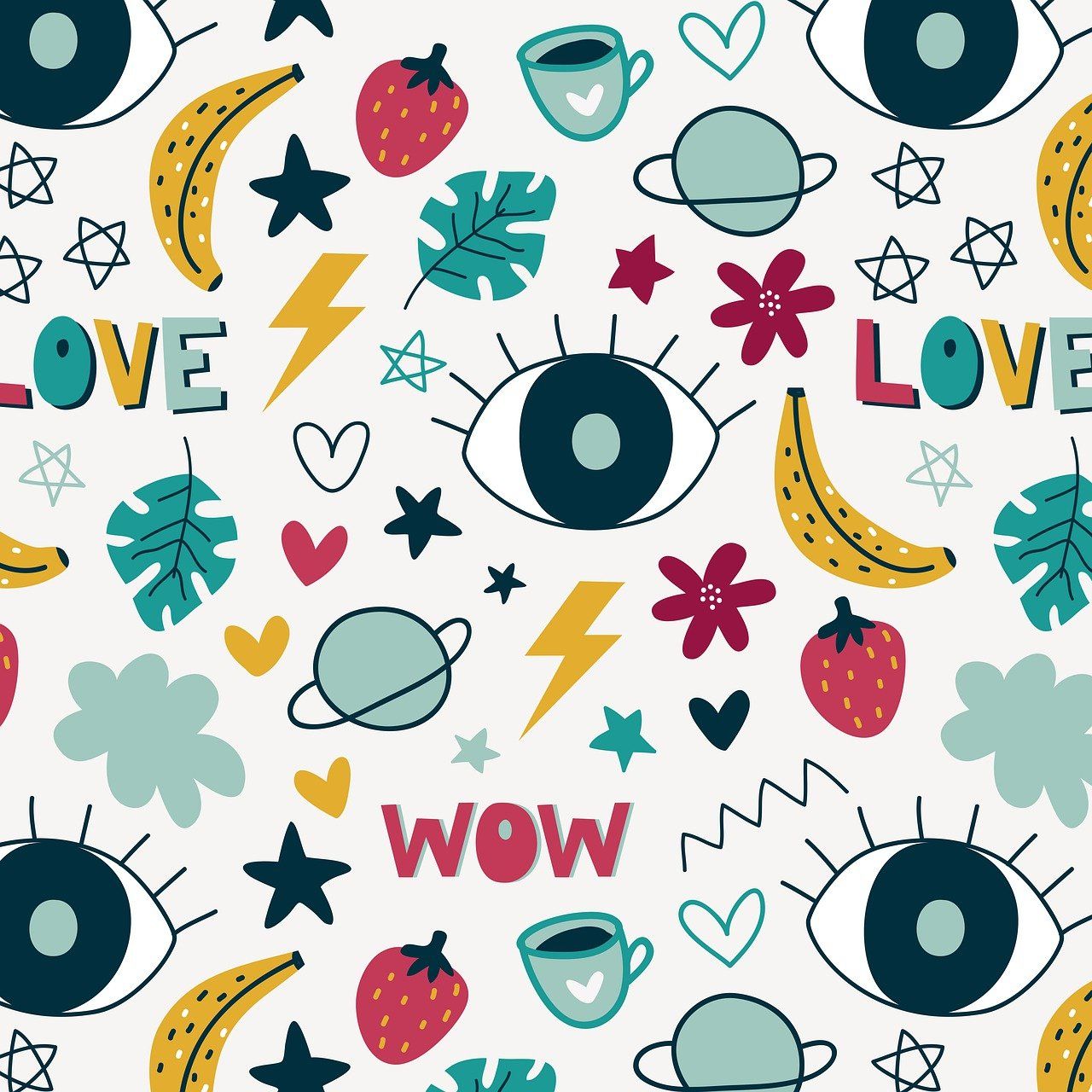 1280x1280 Download Wallpaper Background Cute. Royalty Free Stock Illustration Image